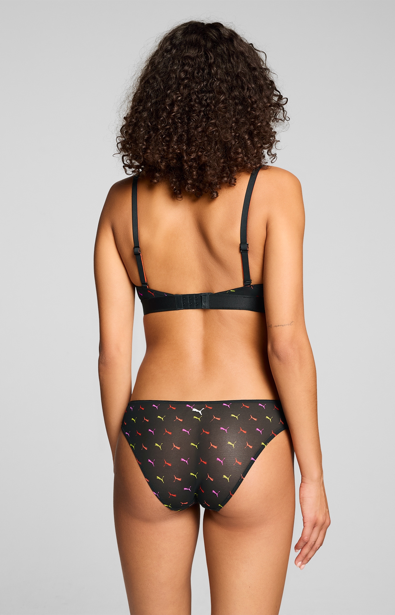 PUMA Slip »PUMA WOMEN PRINTED MESH BRIEFS« 2er Pack,  mit buntem allover Print, mit Mesh-Details