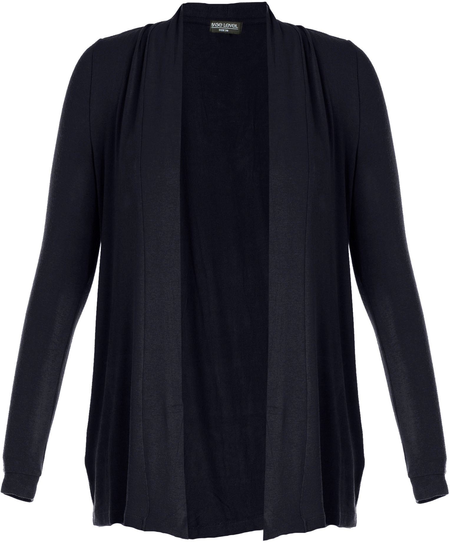 Base Level Strickjacke »BAS-YALA CARDIGAN KURZ«, In elastischem Feinstrick