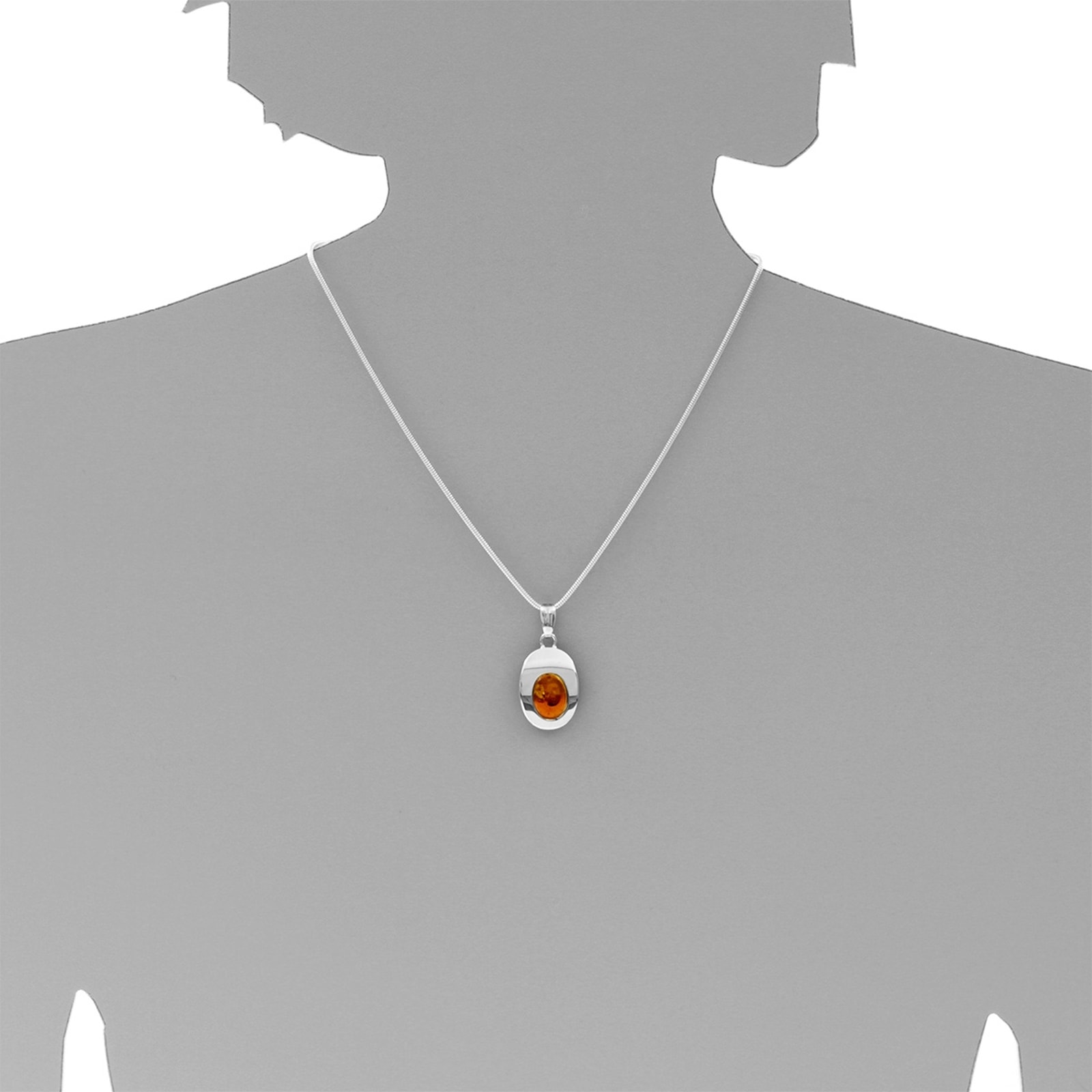 OSTSEE-SCHMUCK Kettenanhänger »- Jessie - Silber 925/000 - Bernstein«
