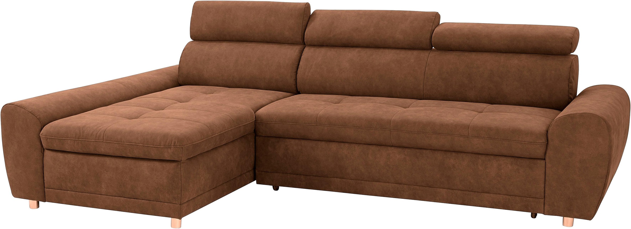 sit&more Ecksofa »Riva L-Form«, inklusive Kopteilverstellung, wahlweise mit Bettfunktion