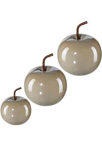 Creativ home Dekokugel, (Set, 3 St.), Apfel aus Keramik kaufen