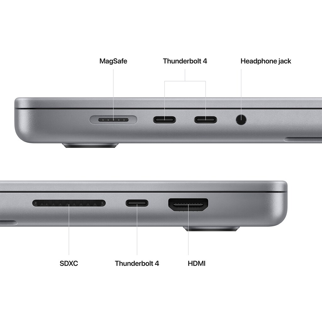 Apple Notebook »MacBook Pro, 16,2”, Apple M2 Chip, Retina Display, 32 GB RAM (2023)«, 40,48 cm, / 16 Zoll, Apple, M2 Max, 1000 GB SSD, MNWA3D/A