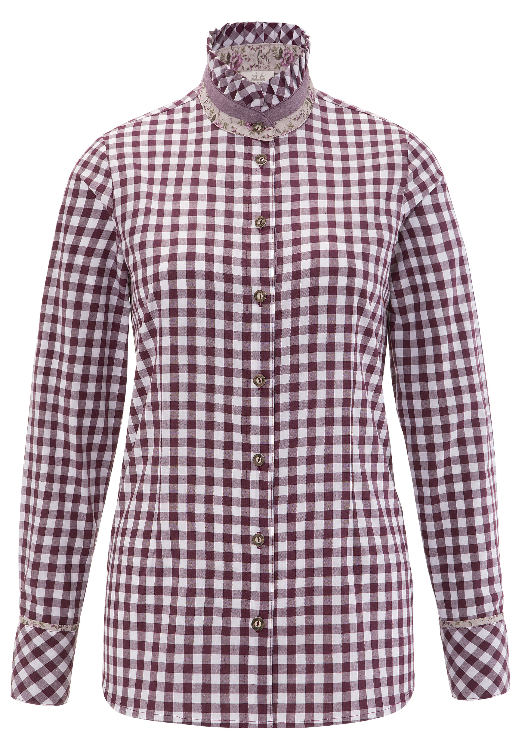Trachtenbluse, Damen, im Karodesign