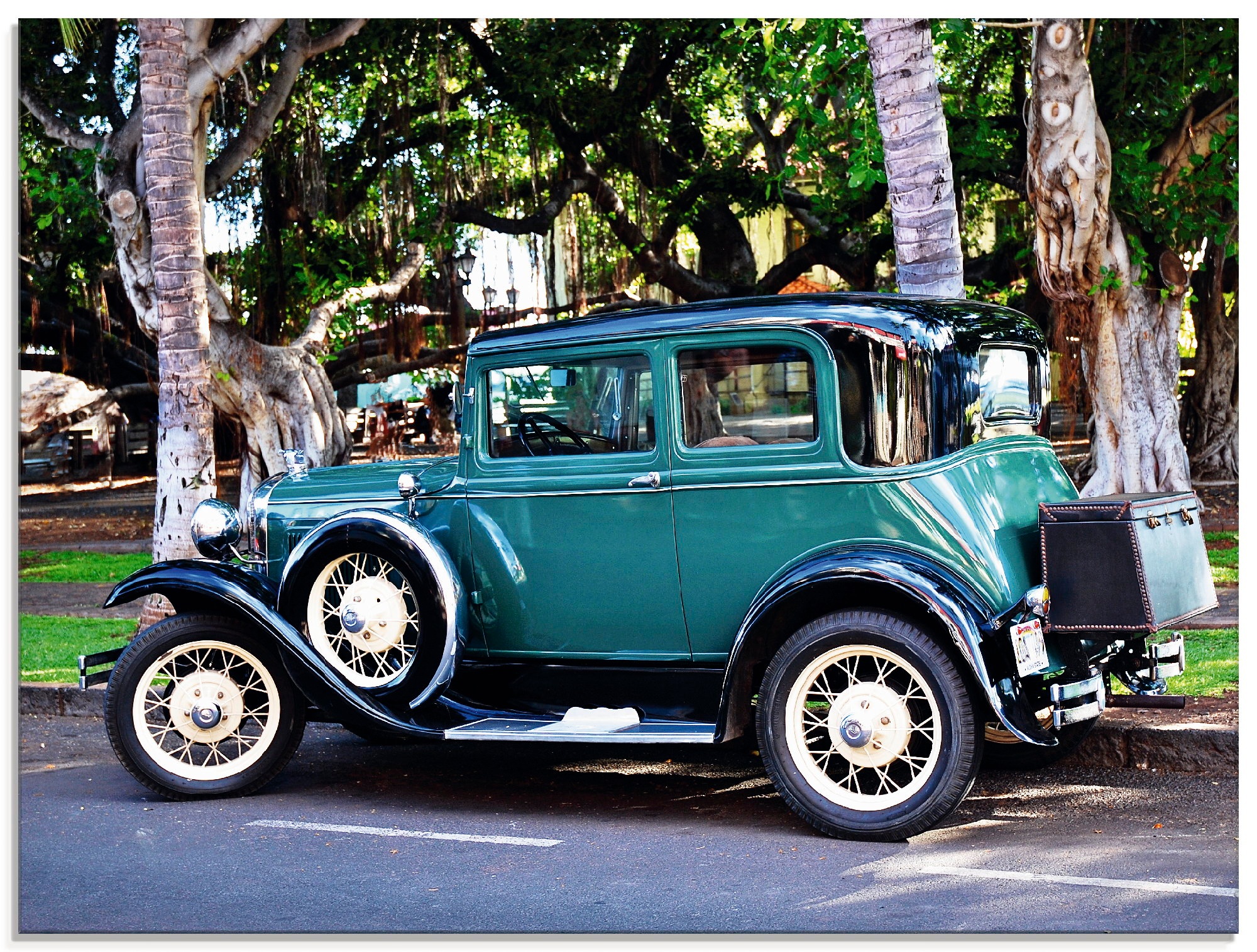 Artland Glasbild »Oldtimer«, Auto, (1 St.)
