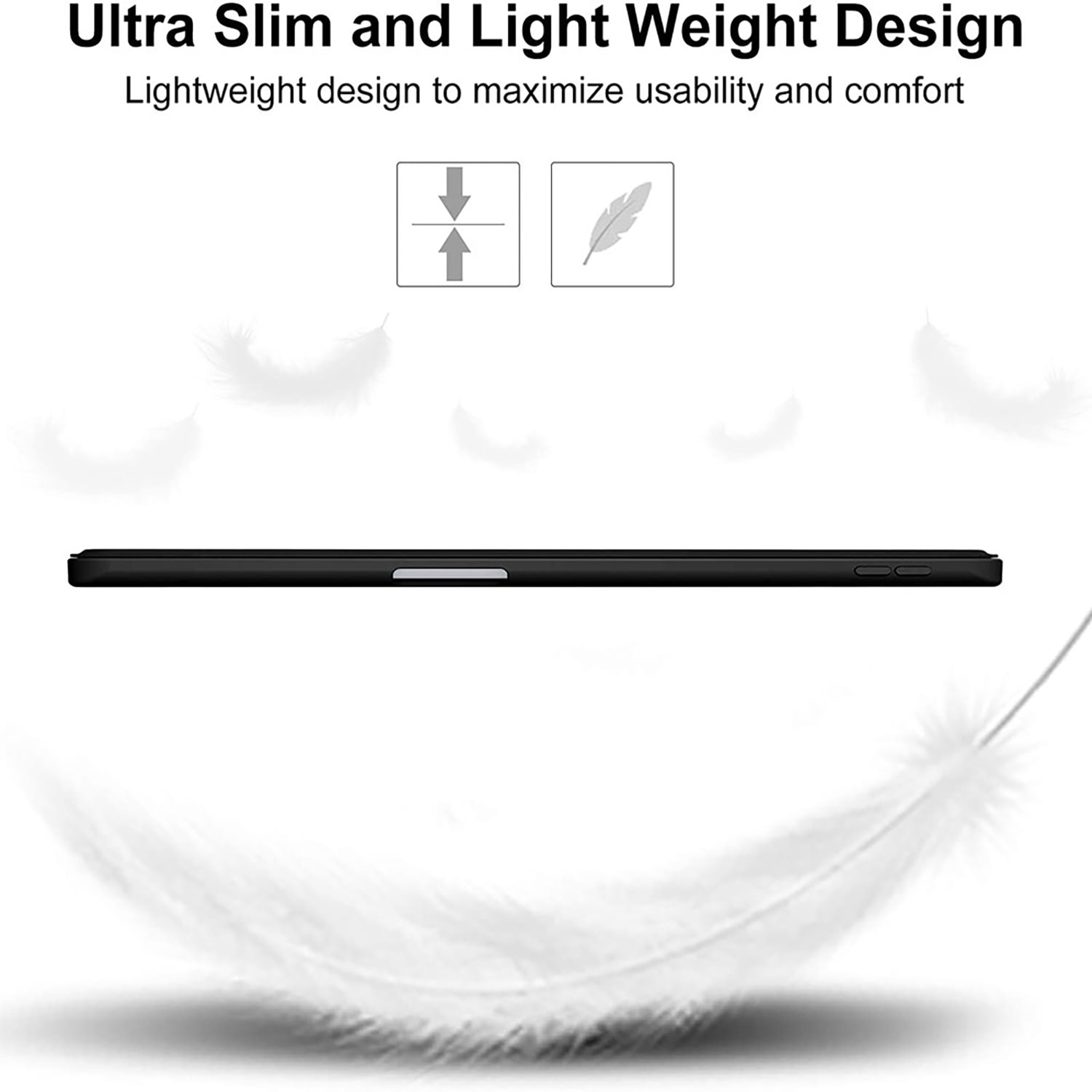 4smarts Tablet-Hülle »Folio Case Basic für Samsung Galaxy Tab S9«, Samsung Galaxy S9, Backcover, Schutzhülle, Tabletschutzhülle, Case, Schutzcase, stoßfest