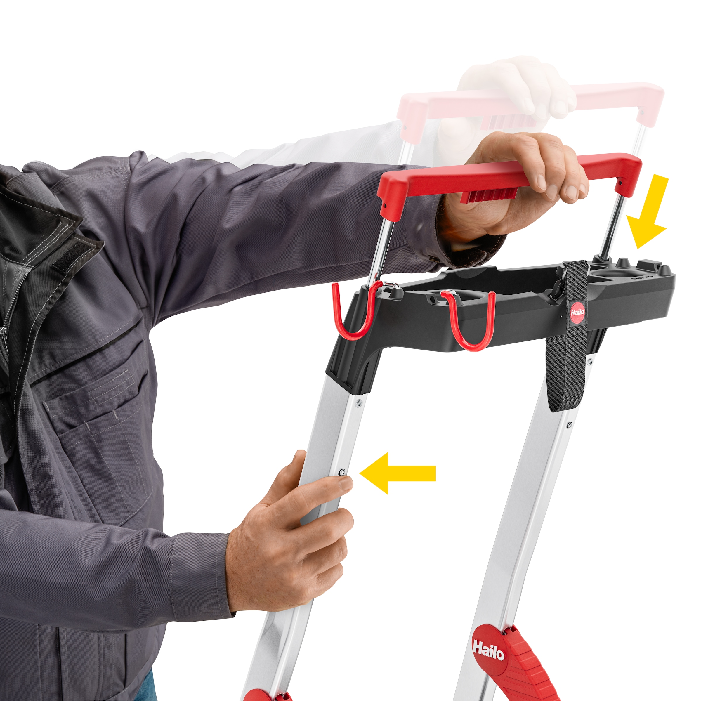 Hailo Stehleiter »L100 TopLine« Alu-Sicherheits-Stehleiter  7 Stufen