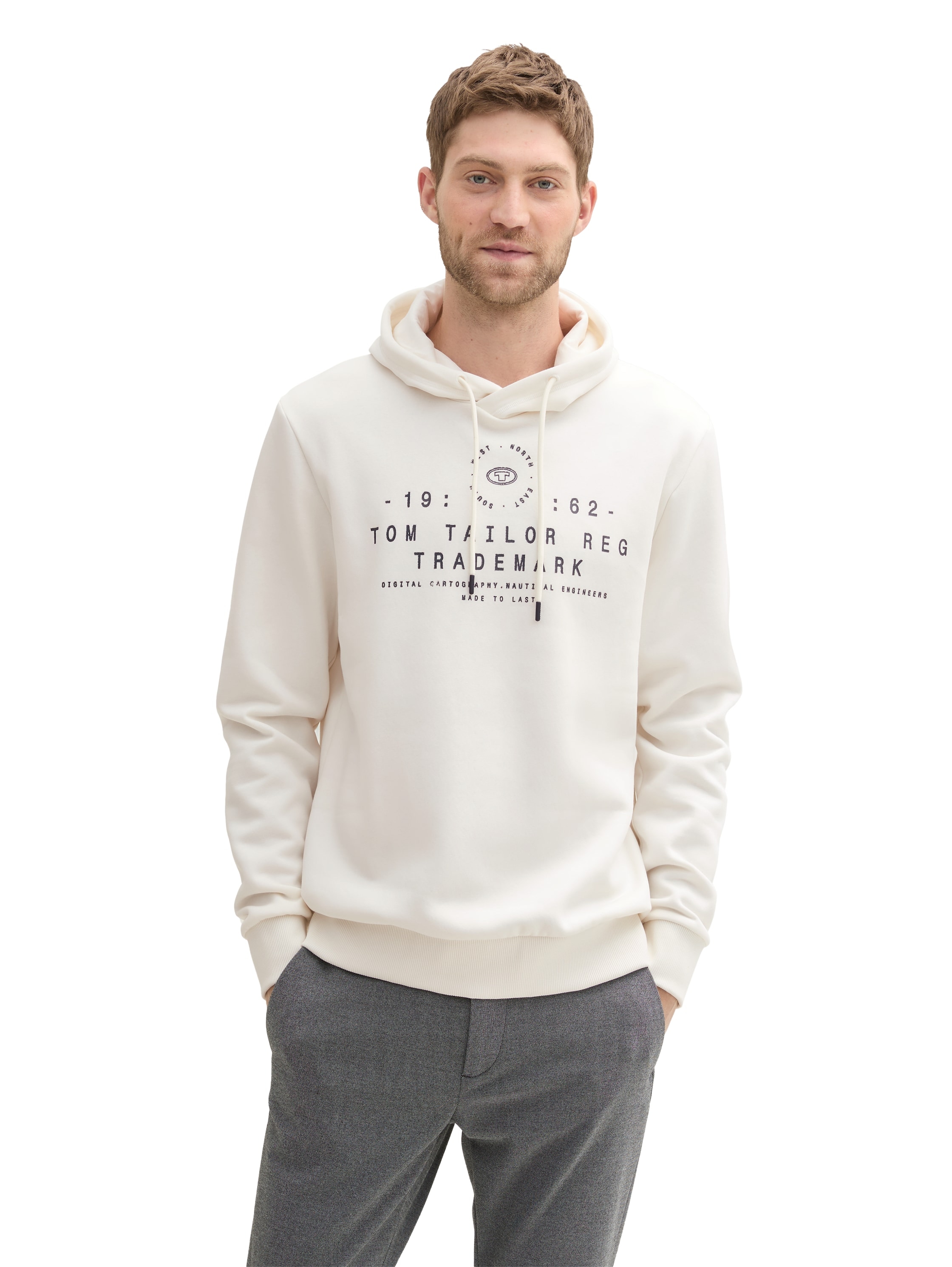 Kapuzensweatshirt, mit großem Logo-Frontprint