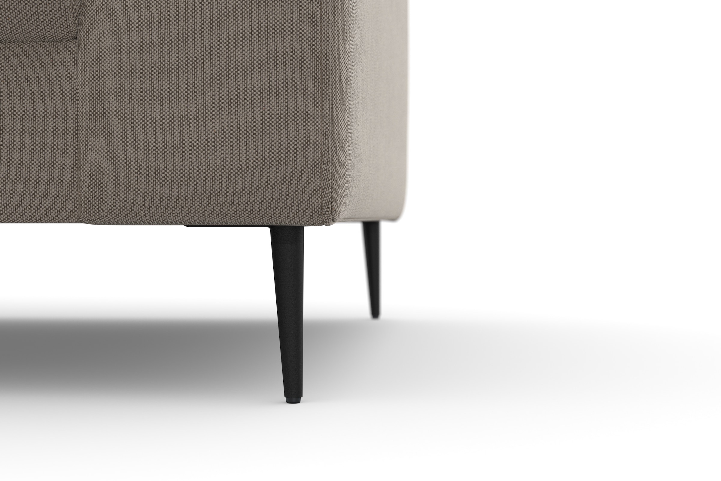 DOMO collection Ecksofa »Modica kompakt und elegant, Breite 244, L-Form« moderne Optik mit extrabreiter Recamiere, auch in Cord