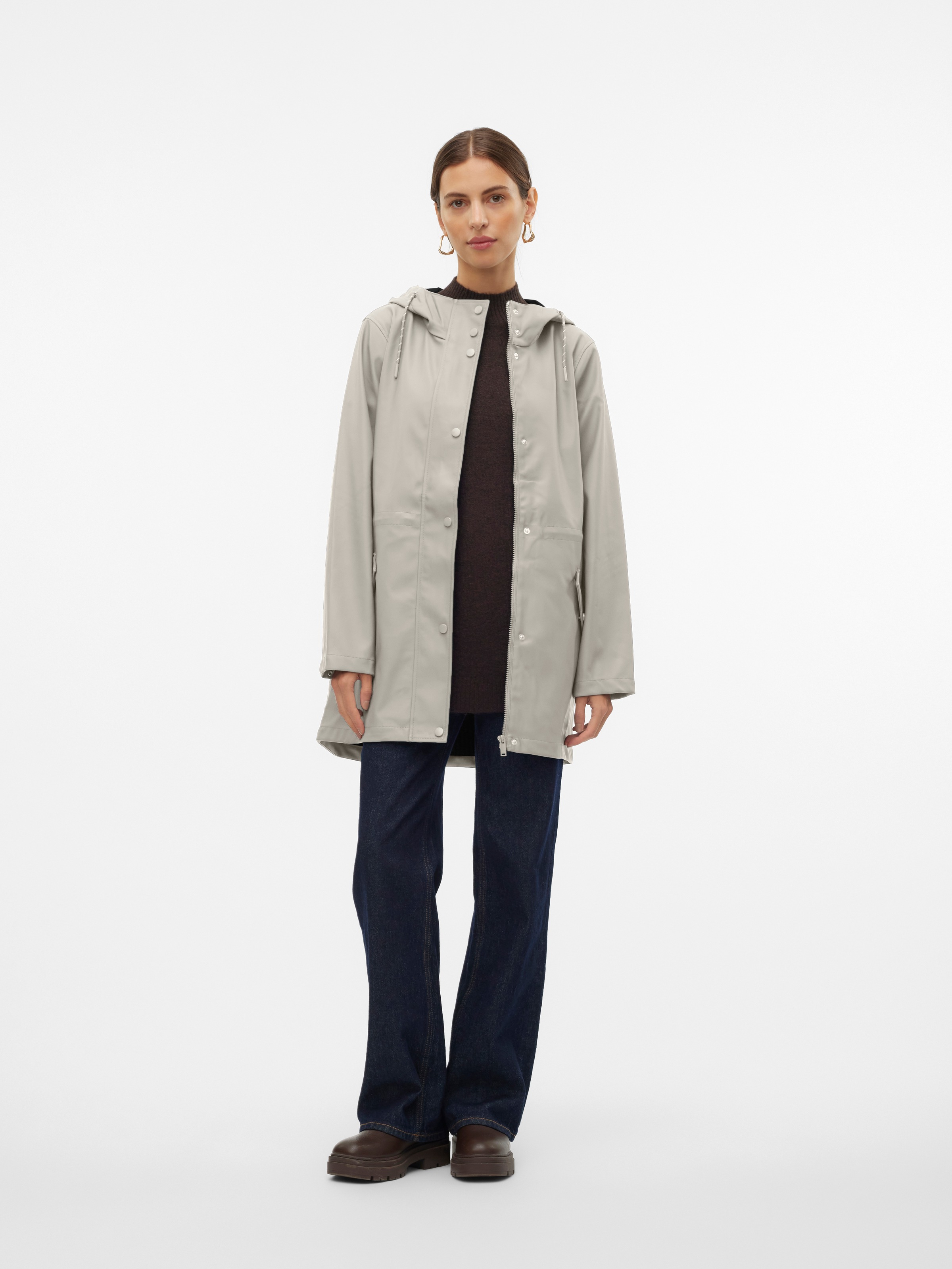 Vero Moda Regenjacke »VMMALOU COATED JACKET«, mit Kapuze