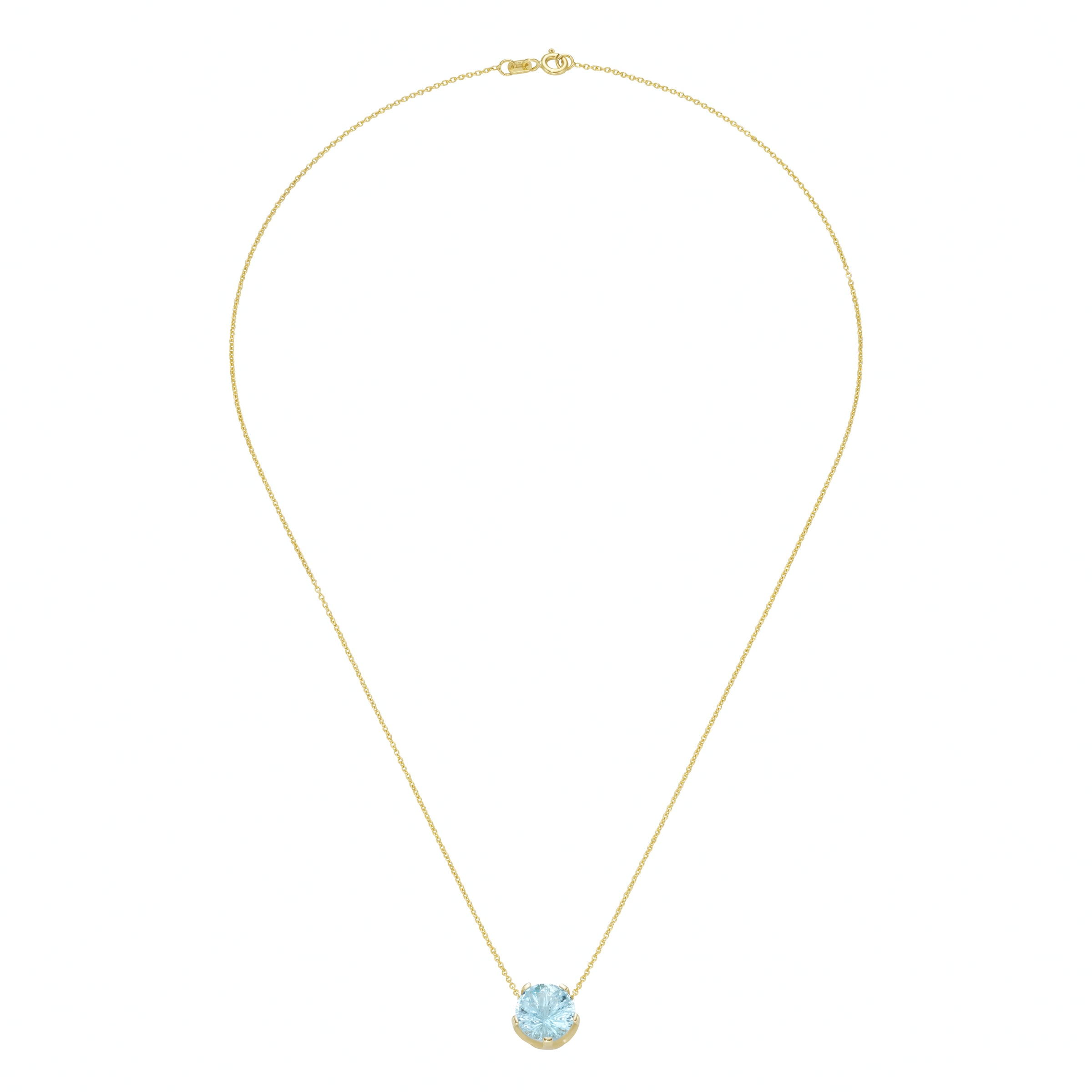 Luigi Merano Goldkette »Kette mit rundem Edelstein Anhänger, Gold 375«