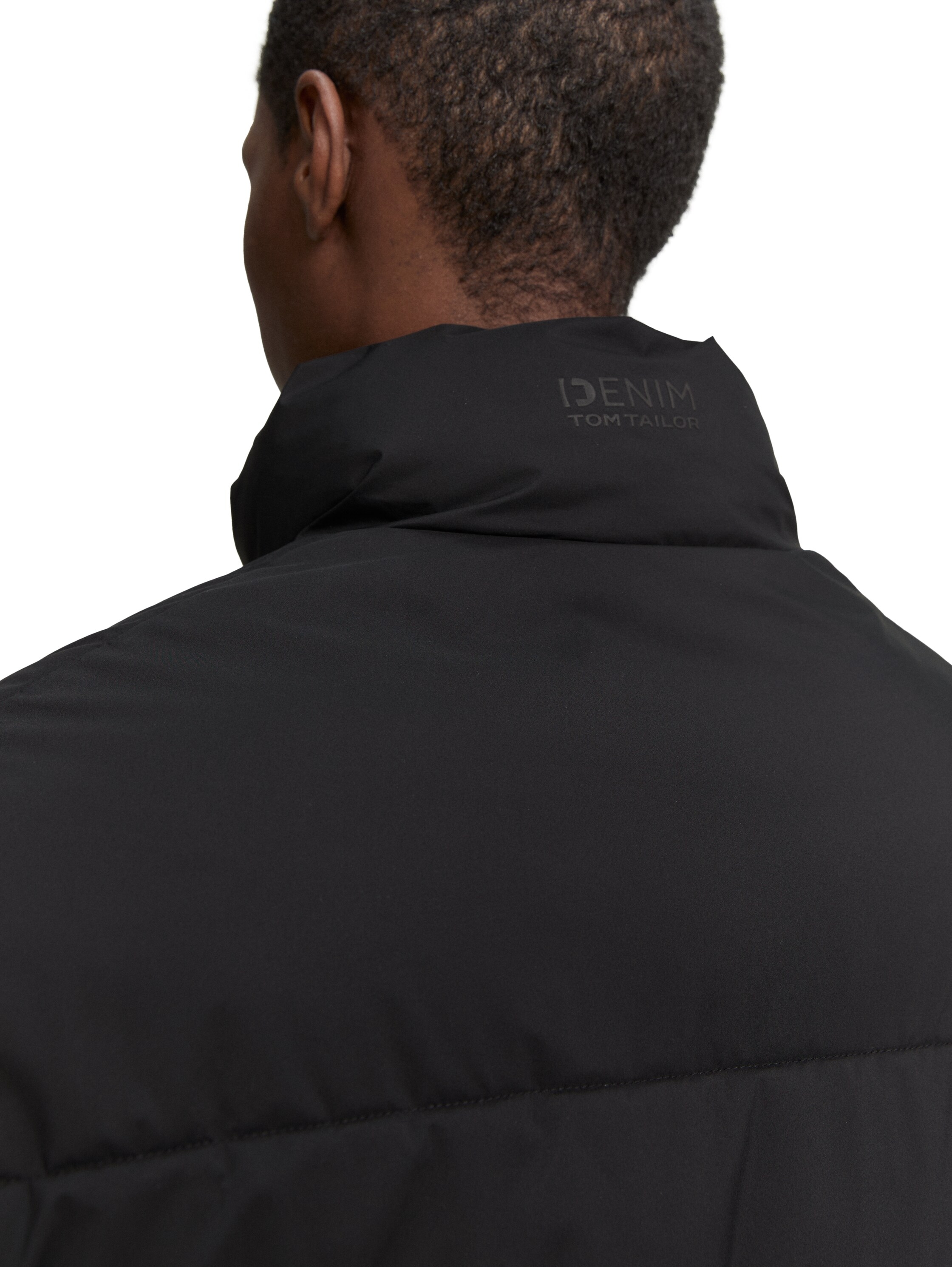 TOM TAILOR Denim Steppjacke, mit Taschen