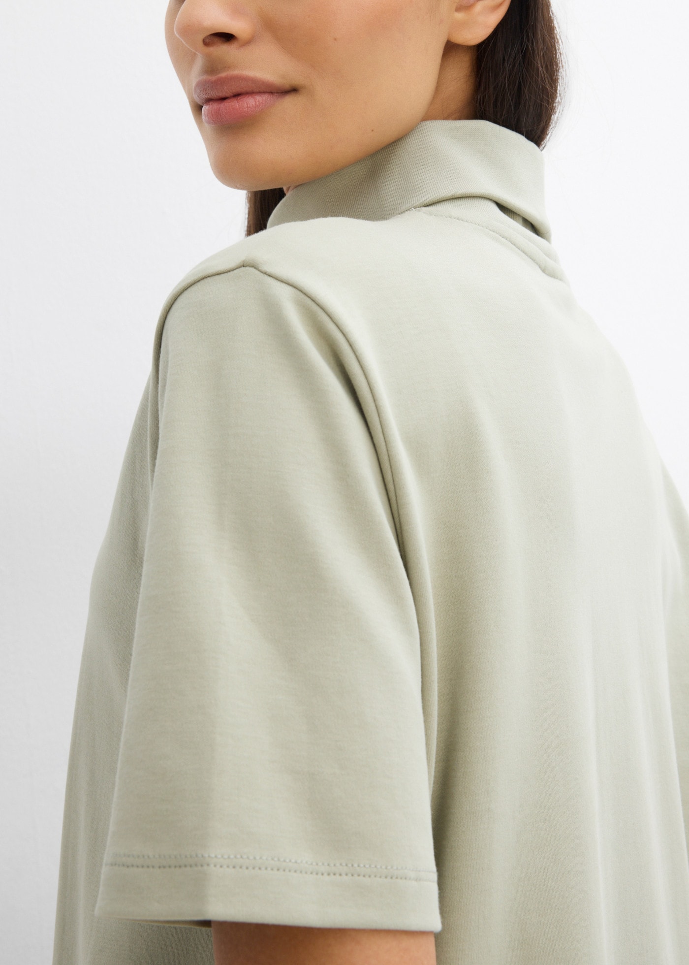 bonprix Rollkragenshirt kastenförmige Silhouette, hoher Kragen, Oversize-Passform