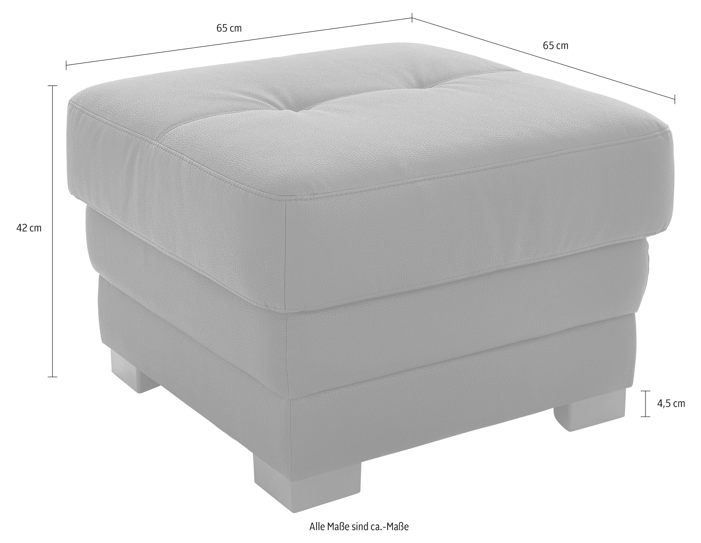 COTTA Polstergarnitur »Royale U-Form«, (Set), Set bestehend aus: Wohnlandschaft & Hocker
