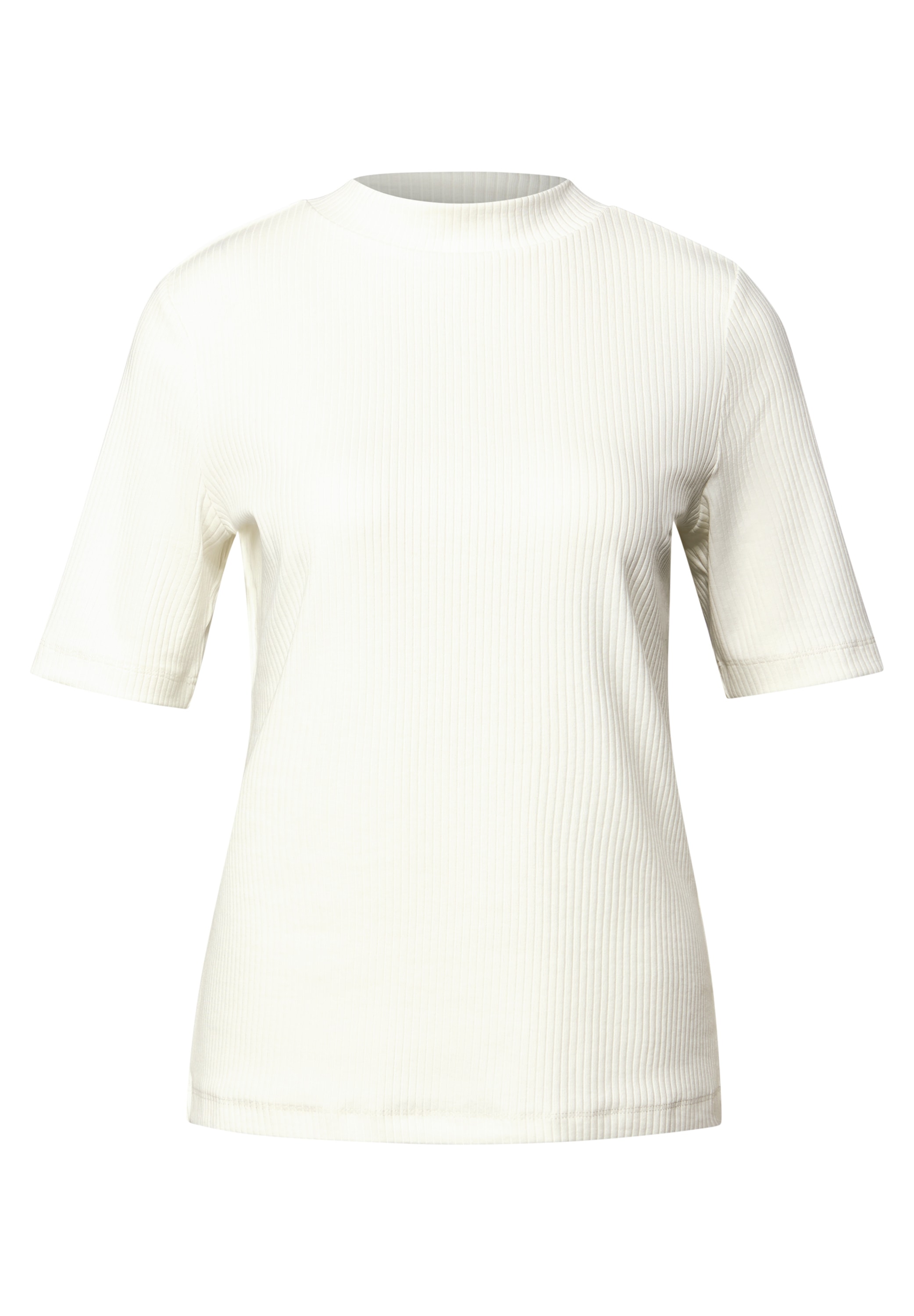 STREET ONE T-Shirt, mit Rippstruktur, Sommershirt