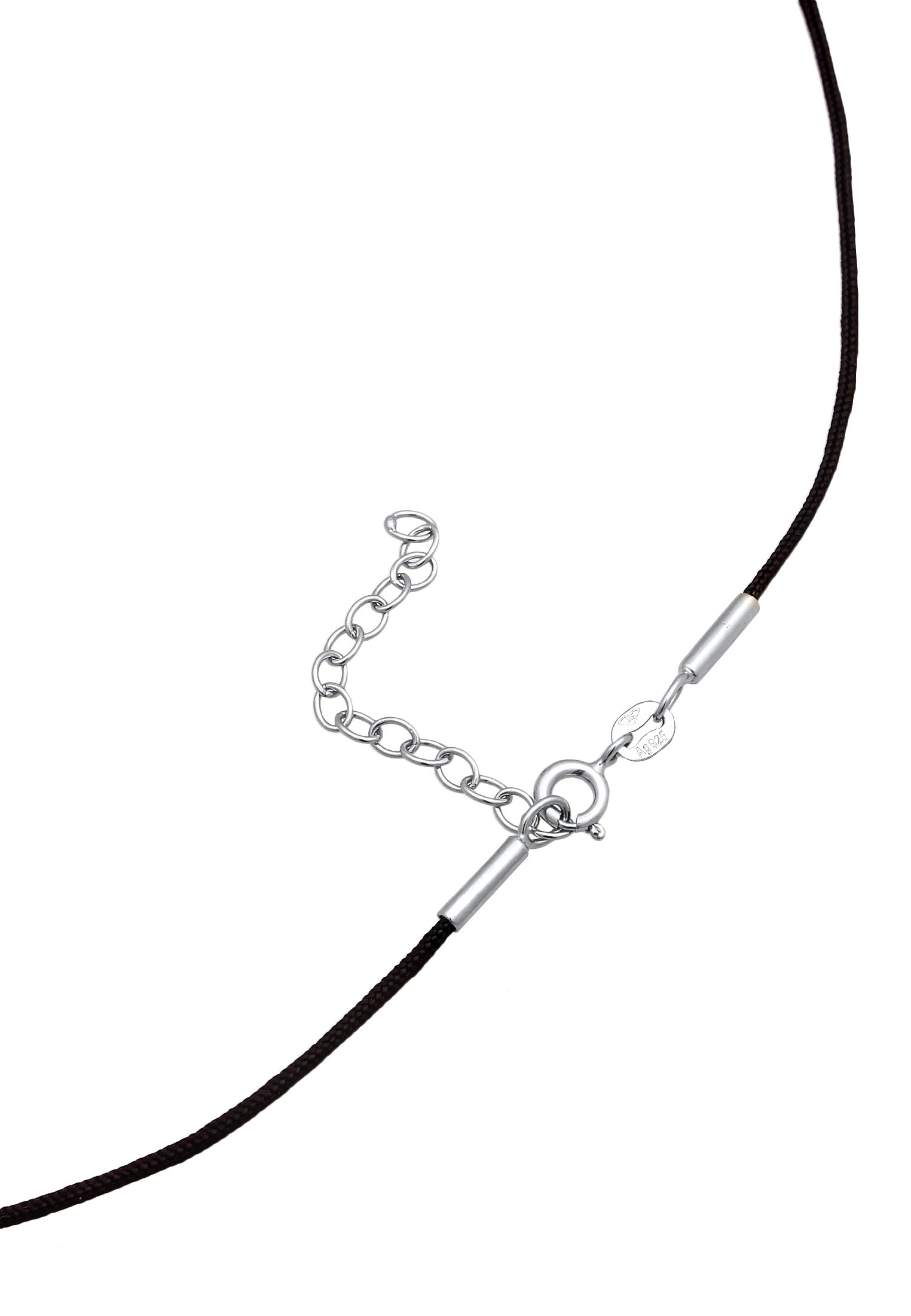Elli Kette mit Anhänger »Halskette Nylon Disc Anhänger Organic Design 925 Sterling Silber«