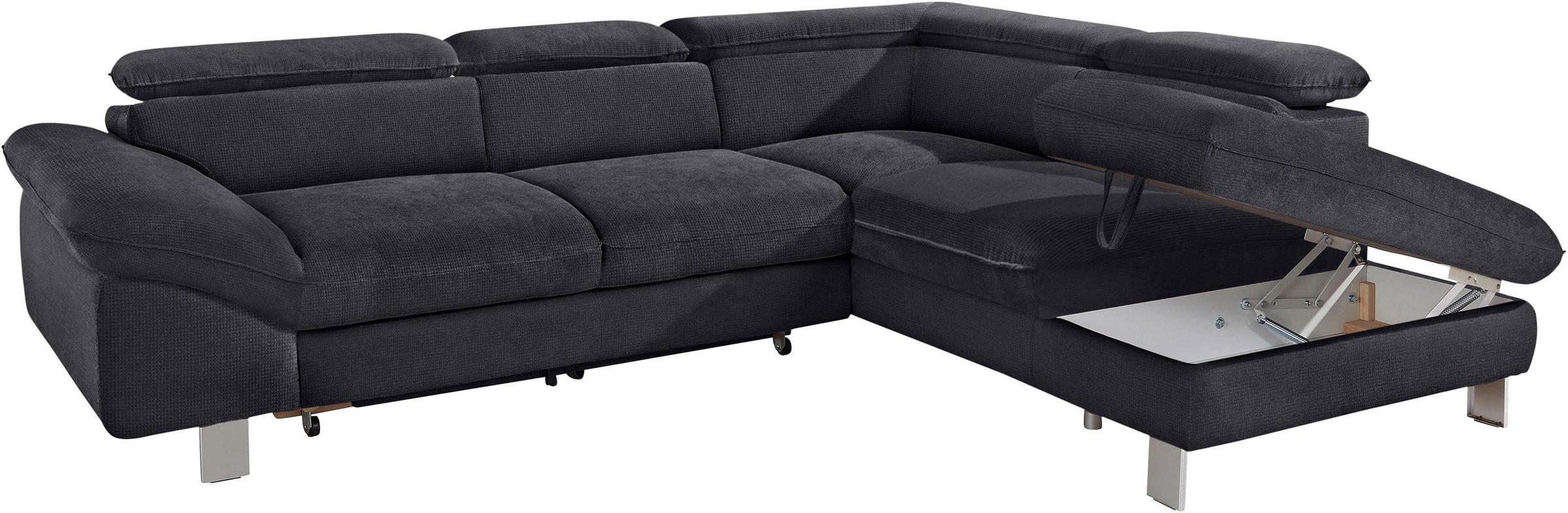 COTTA Ecksofa »Driver L-Form«, mit Kopfteilverstellung, wahlweise mit Bettfunktion & Bettkasten