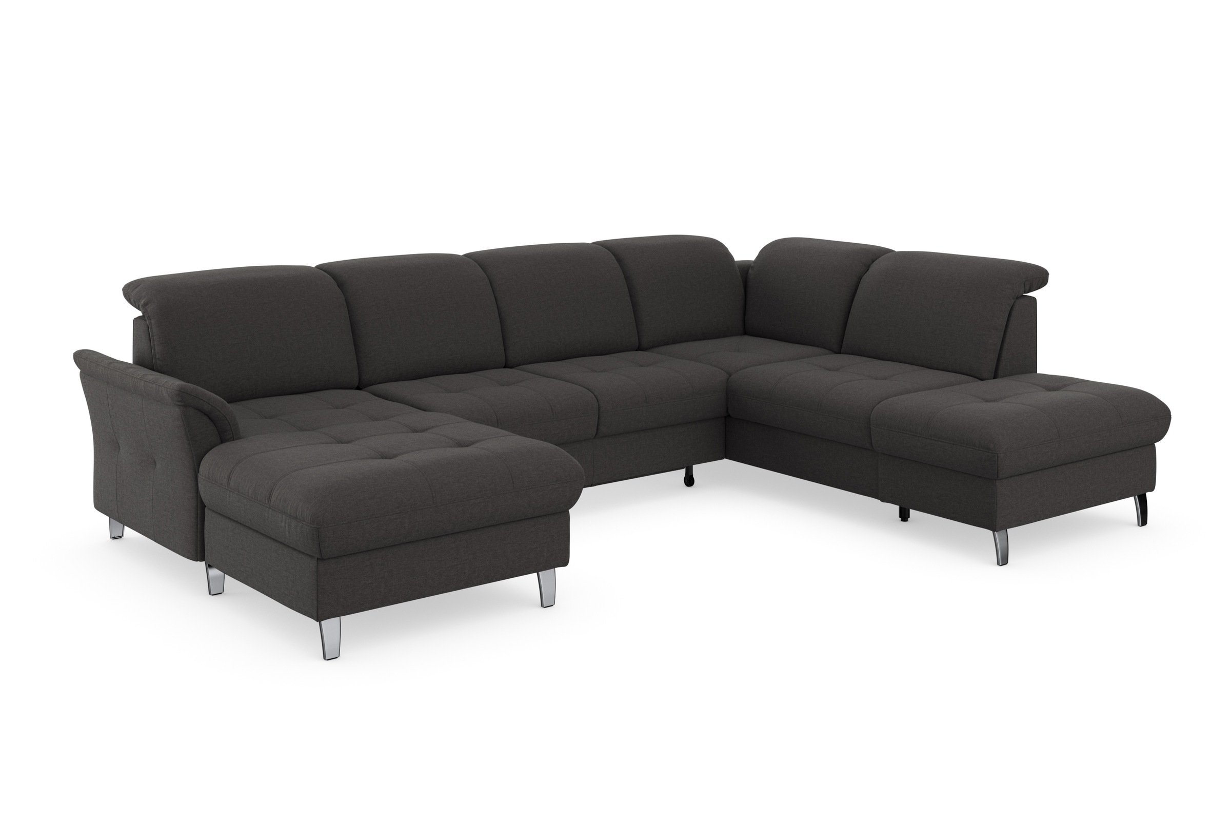 sit&more Wohnlandschaft »Maggiore U-Form«, wahlweise mit Kopfteilverstellung, Bettfunktion und Stauraum