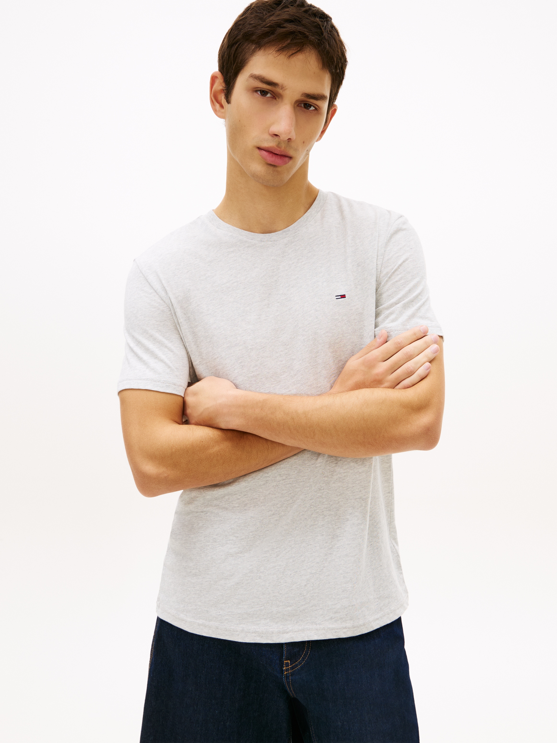 Tommy Jeans T-Shirt »TJM EXTRA SLIM 3 PACK« Packung, 3 Mit Rundhalsausschnitt