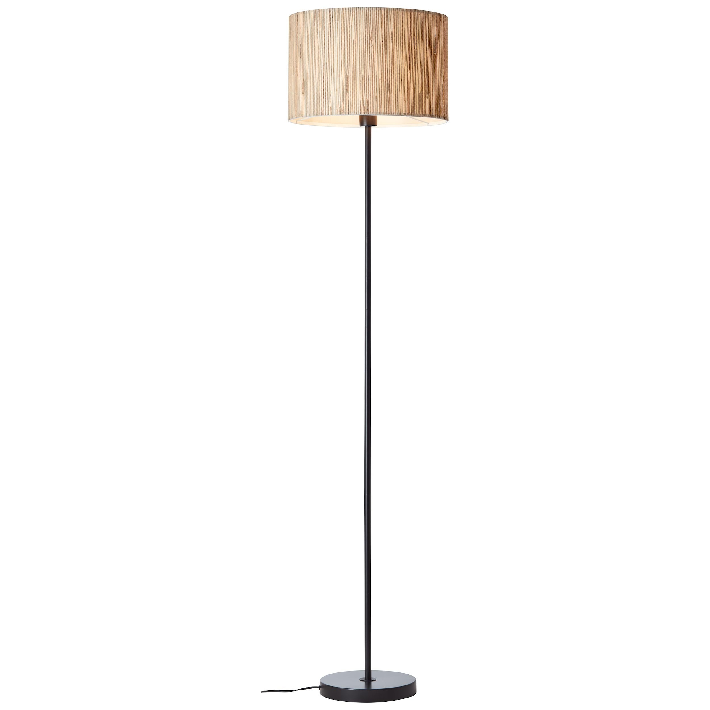 Brilliant Stehlampe »Wimea«, 1 flammig-flammig, 161,5 cm Höhe, Ø 38 cm, 1 x E27, Metall/Seegras, schwarz/natur