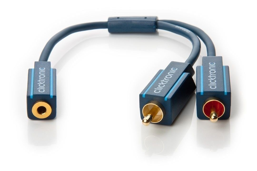 MP3 Y-Adapter »Klinke 3,5 mm Buchse auf x Cinch-Stecker«