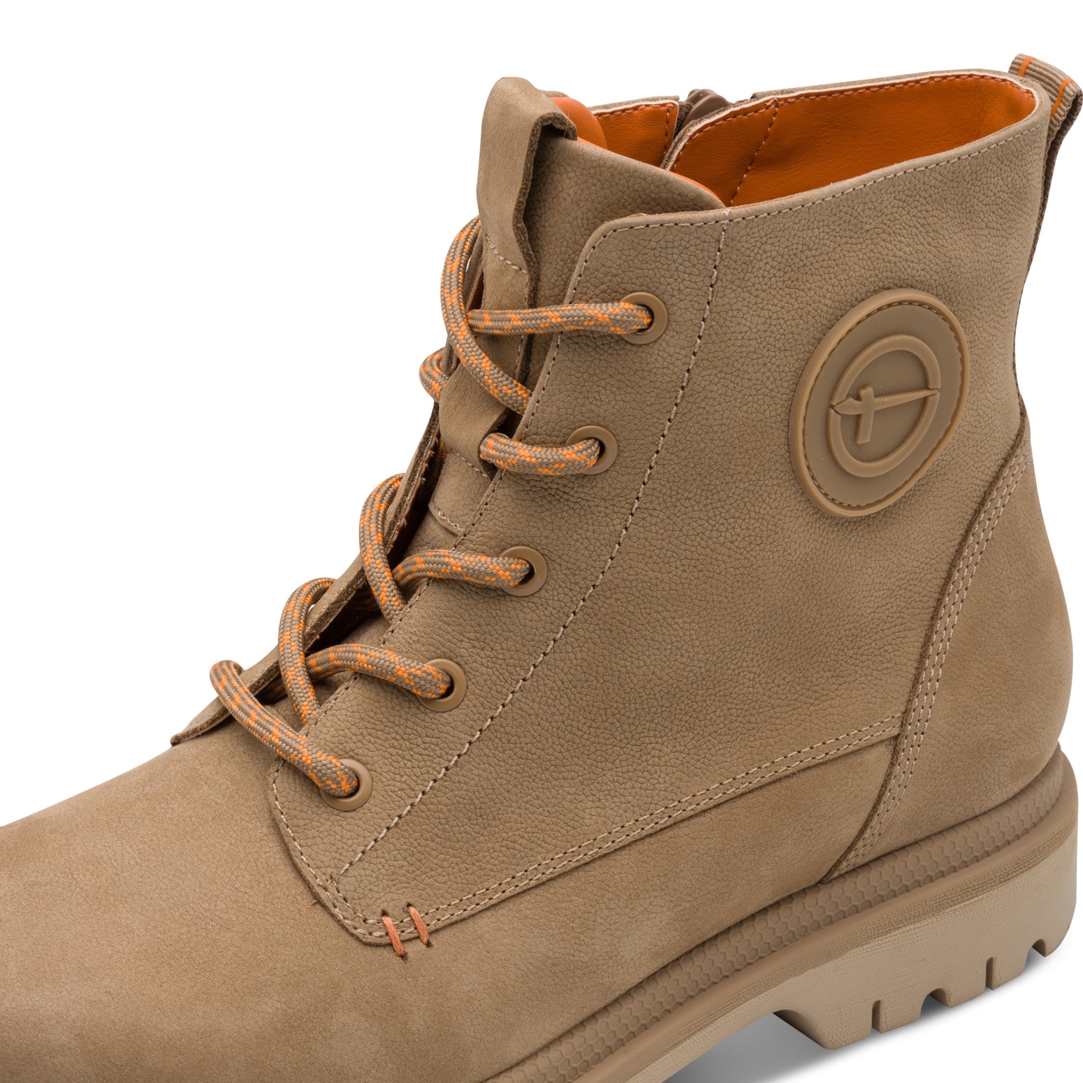 Tamaris Schnürboots  , Blockabsatz, Schnürstiefelette mit schönem Logo-Emblem