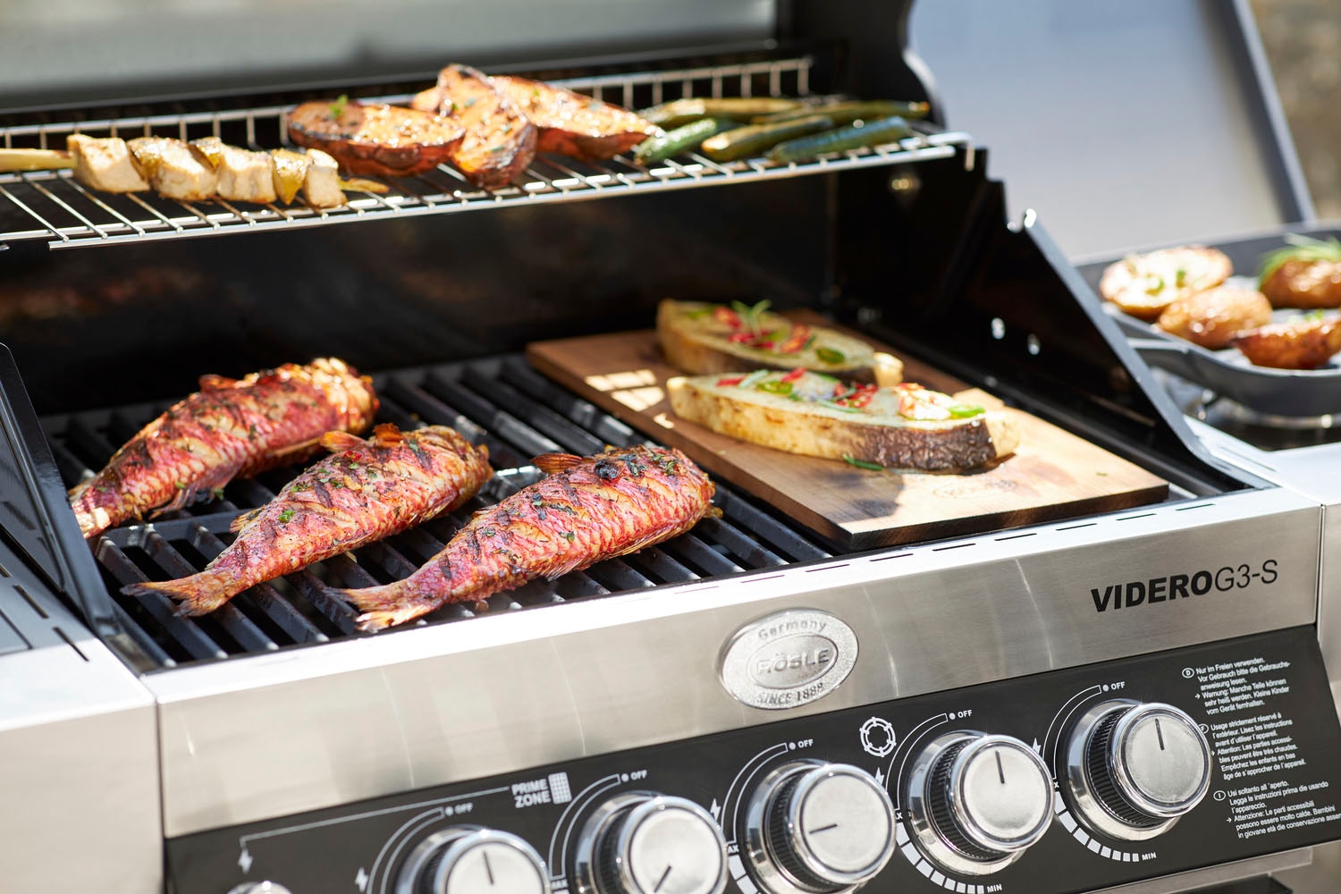 RÖSLE Aromaplanke »Holzplanke Erlenholz, 25174« Massivholz 2 Stk. tlg. für Holzaroma im Grillgut, mehrfach verwendbar, Naturprodukt