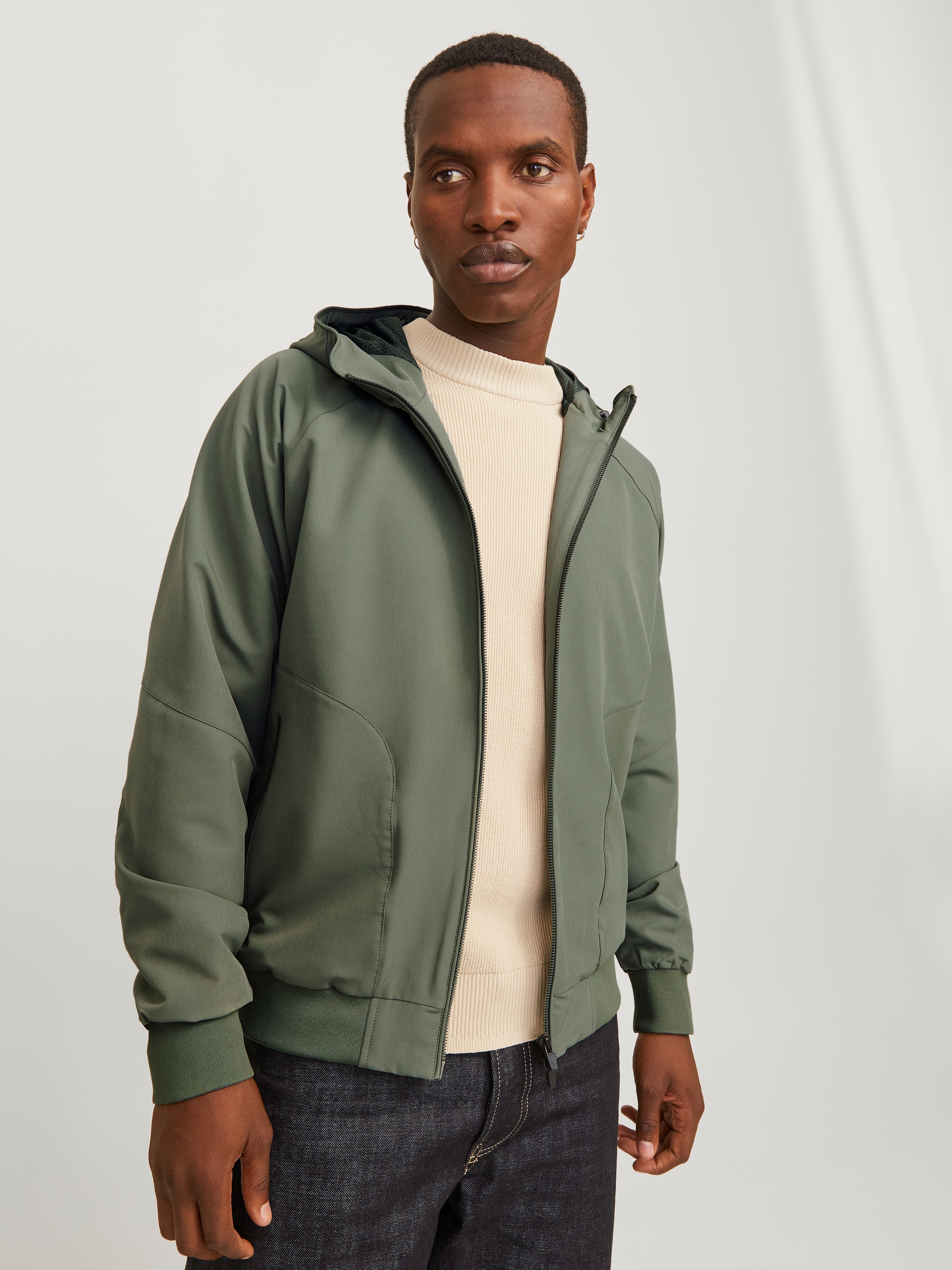 Jack & Jones Bomberjacke »JJEPERFECT BOMBER NOOS«, mit Kapuze, mit Kapuze