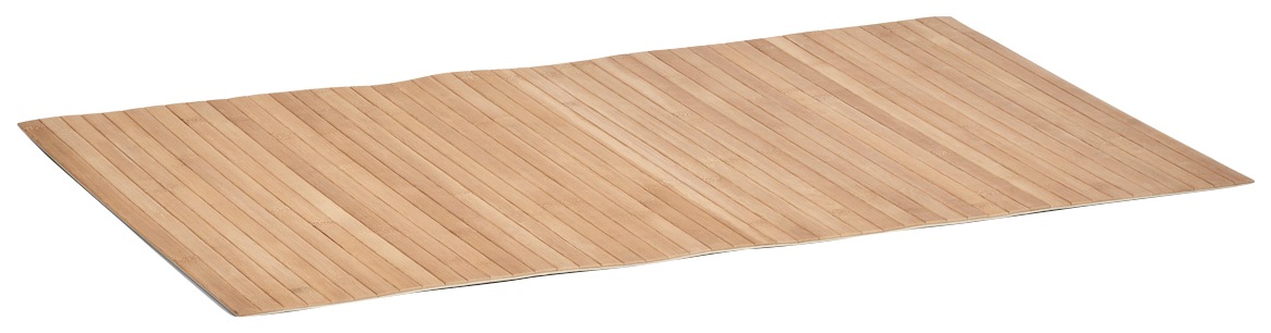 Zeller Present Badematte, Höhe 10 mm, rutschhemmend beschichtet, fußbodenheizungsgeeignet, rutschfeste Bambusmatte