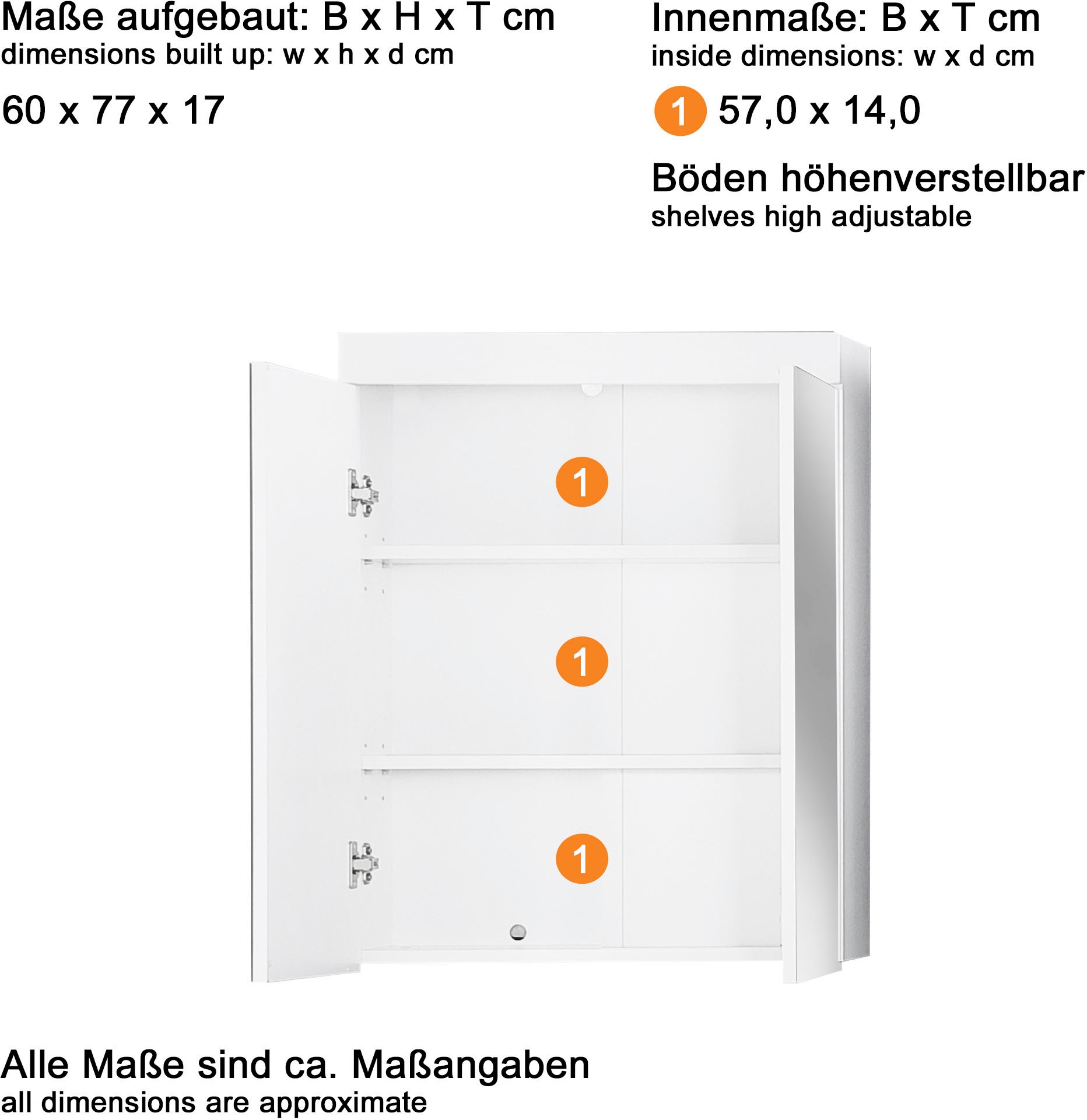 welltime Badmöbel-Set »Avena« 2 Stk. tlg.