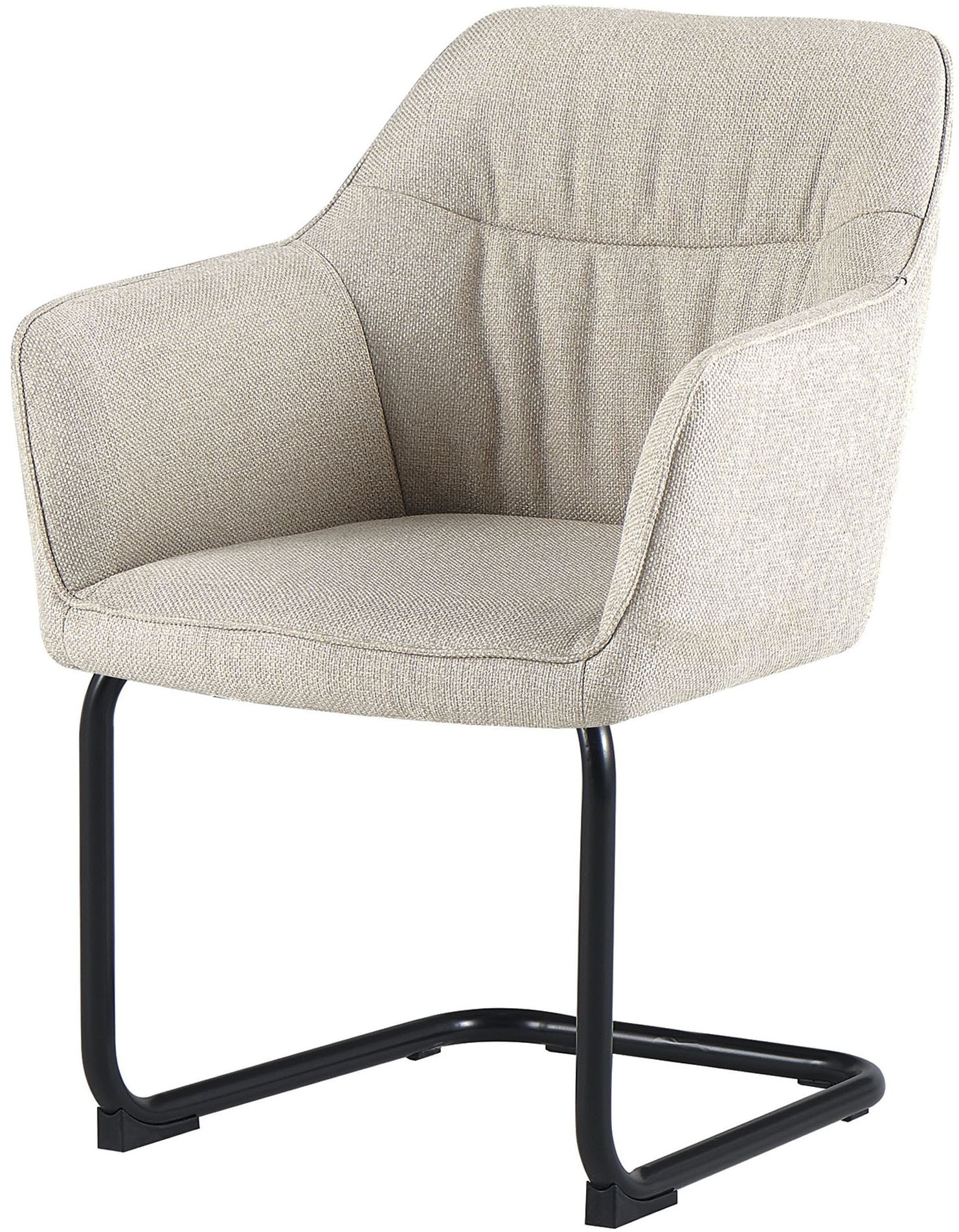 OTTO home Freischwinger »Elba« (Set) 2 Stk.gemütlicher Stuhl / Sessel, 180 Grad drehbar, Auto Return, Webstoff