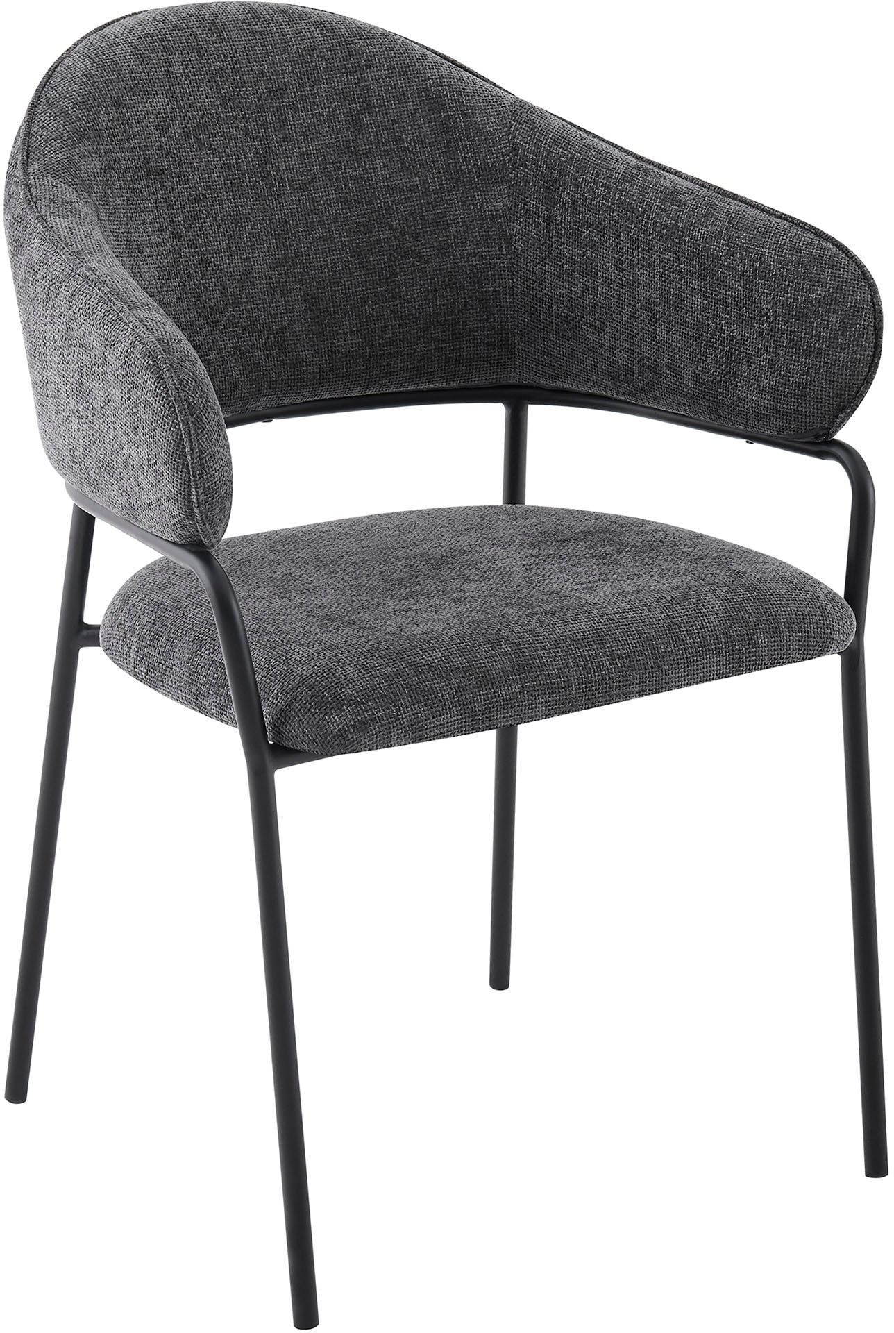 byLIVING Esszimmerstuhl »Curve« (Set) 2 Stk. Webstoff moderner Stoff Stuhl mit gemütlichem Sitzkomfort, verschiedene Farben.