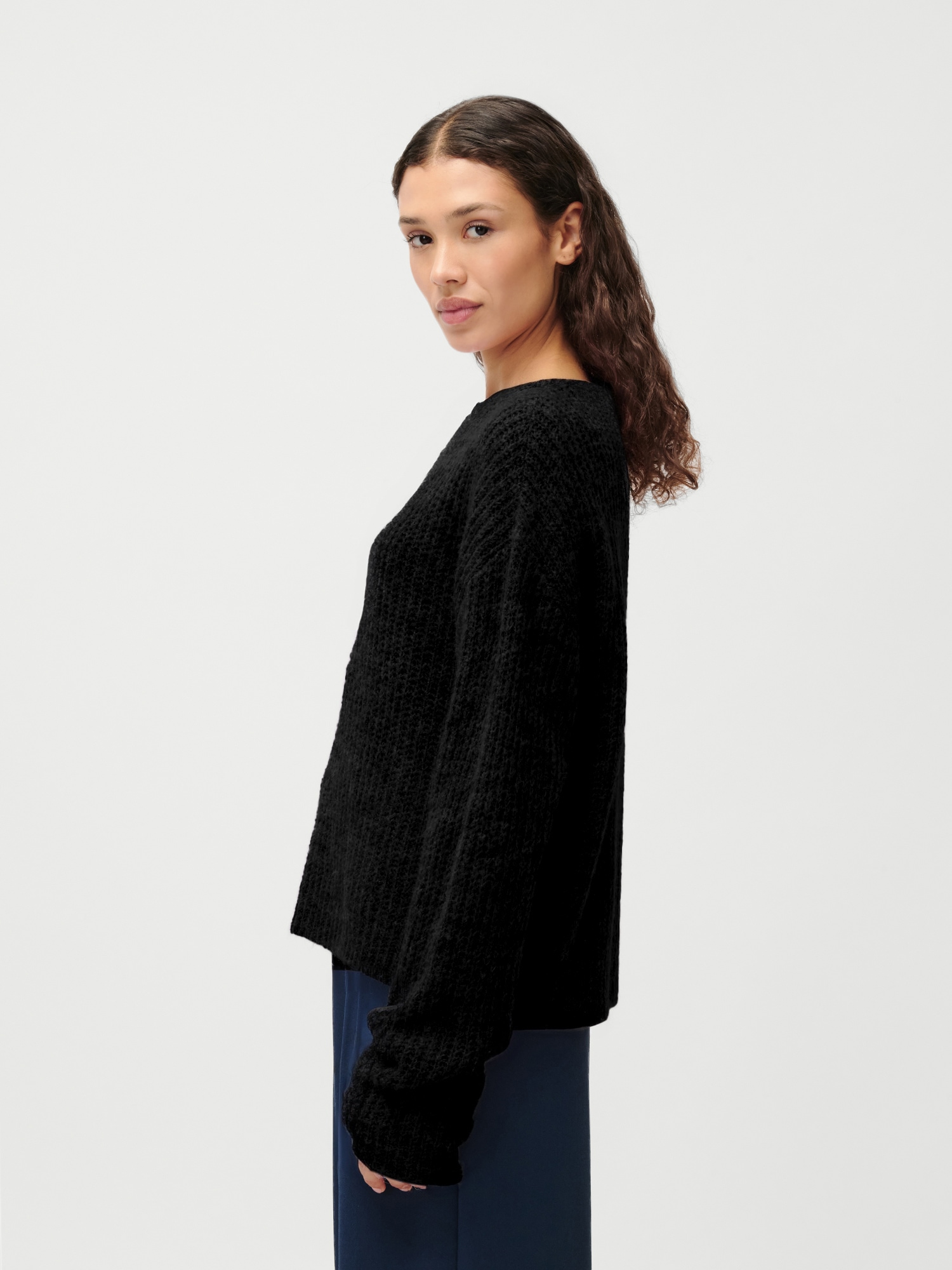 LeGer Strickpullover »Florina, LeGer by Lena Gercke« überschnittene Schultern, lockere Form, Rundhals