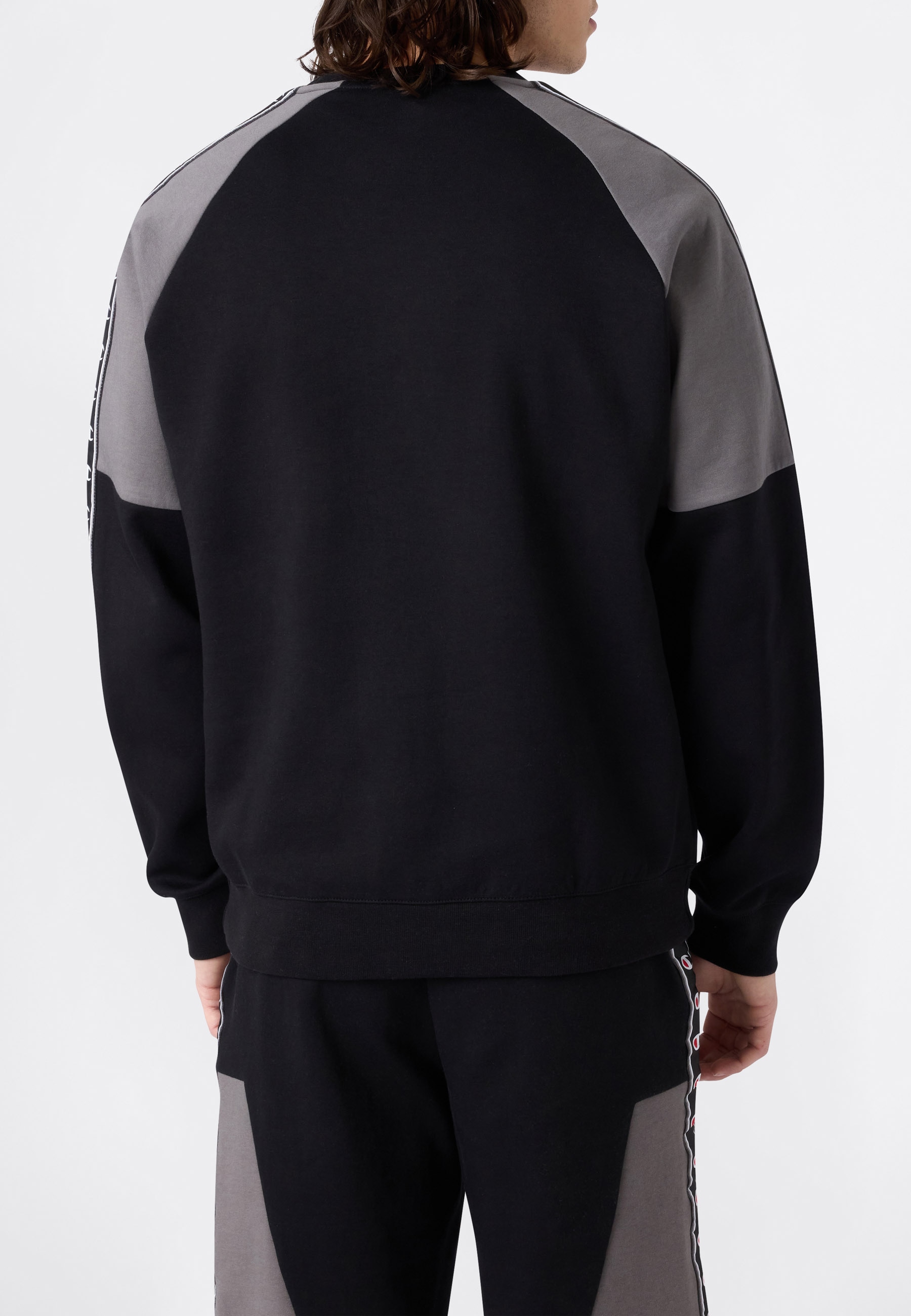 Champion Sweatshirt »Sports-inspired Interlock Crewneck with Tape detailing«
