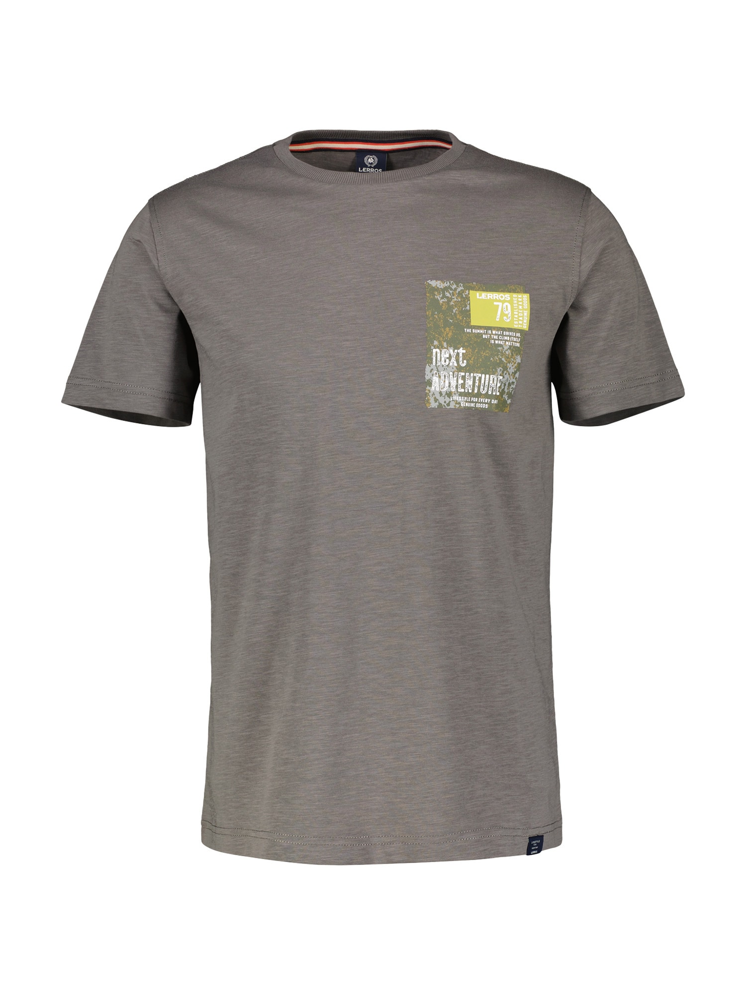 LERROS T-Shirt »LERROS O-Neck T-Shirt, Brustprint«