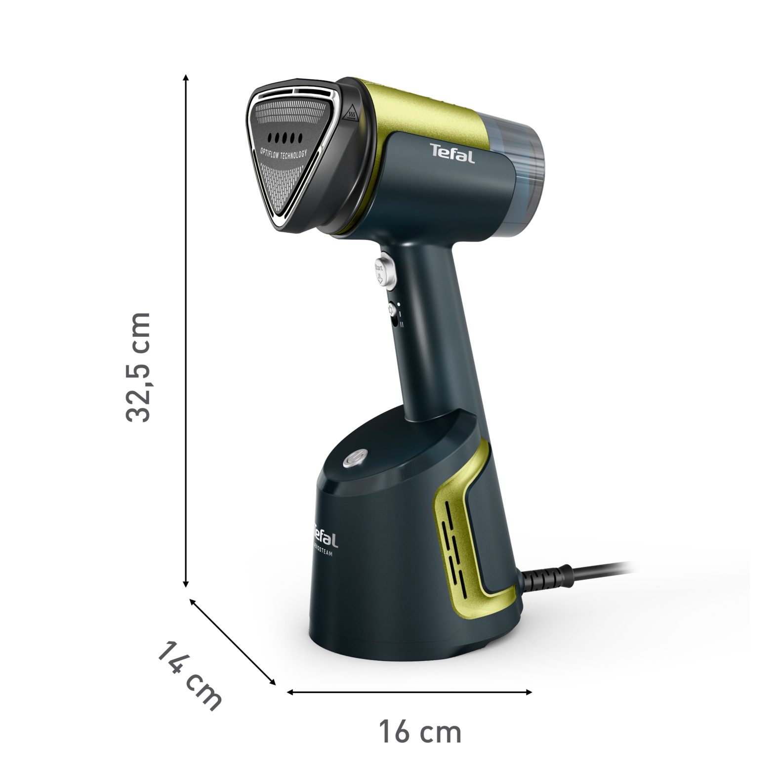 Tefal Dampfbürste »AeroSteam, kombiniert Dampf, einen beheizten Kopf und Ansaugung«, 1400 W, Dampfglätter mit 3 Nutzungsmodi, 100 ml abnehmbarer Wassertank, DT9810
