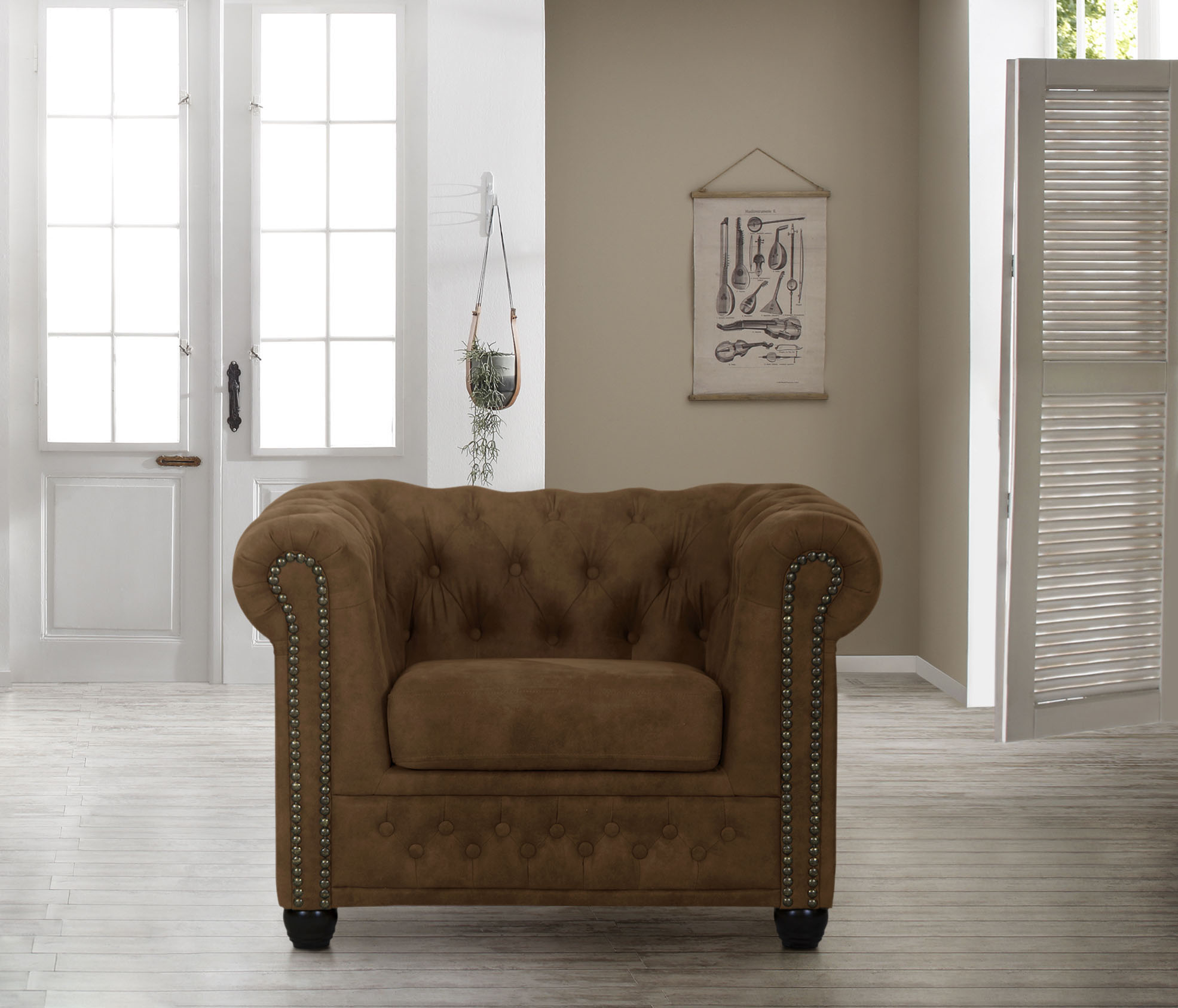 Chesterfield-Sessel »Rysum«, passend zur Serie "Rysum" B/T/H: 94/86/72 cm