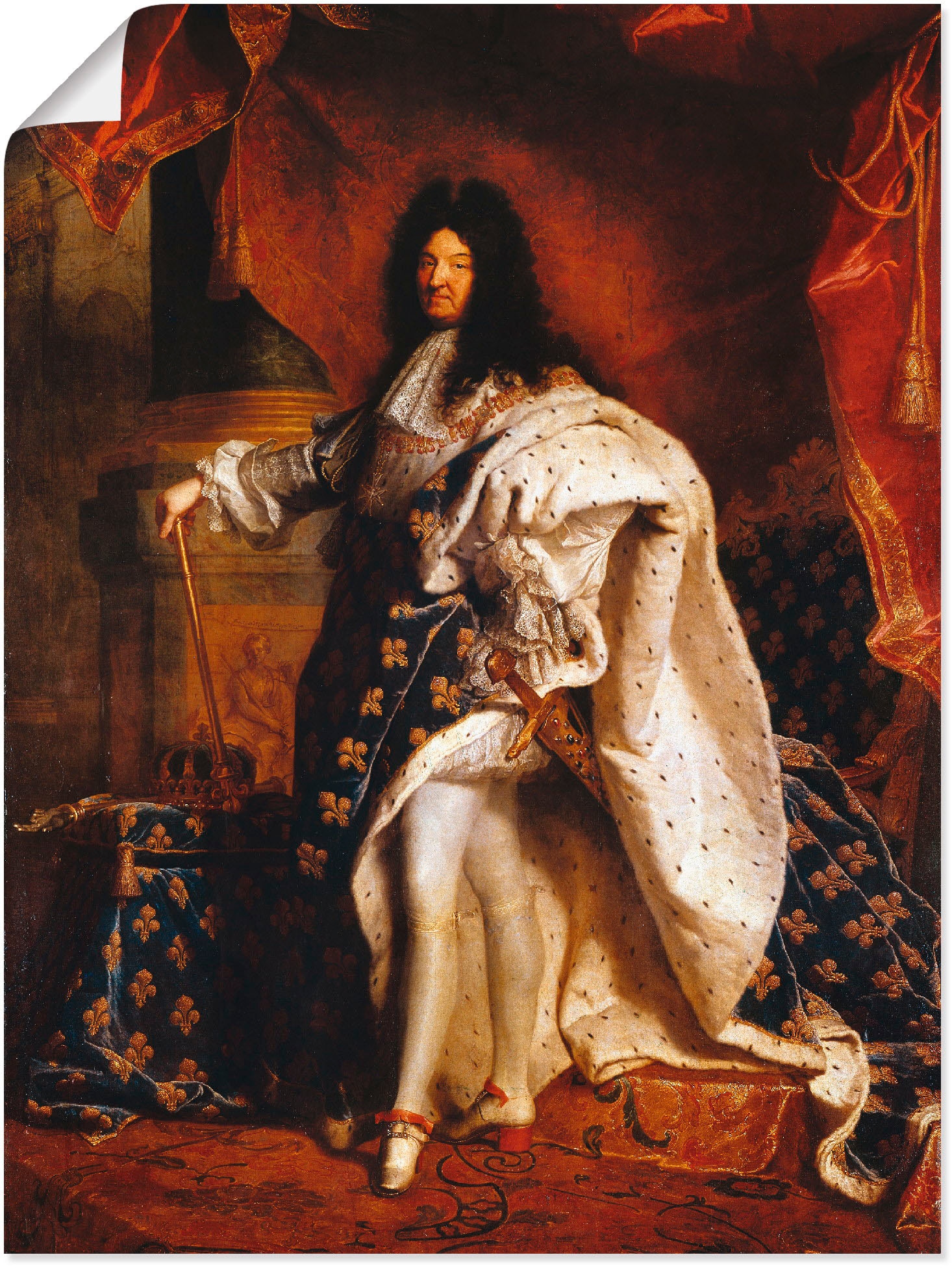 Artland Wandbild »Ludwig XIV. von Frankreich, 1701«, Menschen, (1 St.), als Alubild, Outdoorbild, Leinwandbild, Poster in verschied. Größen