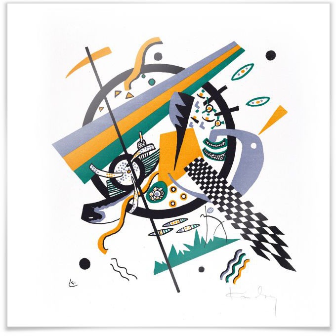 Wall-Art Poster »Kleine Welten Formel 1 abstrakt«, Abstrakt, (1 St.), Poster, Wandbild, Bild, Wandposter