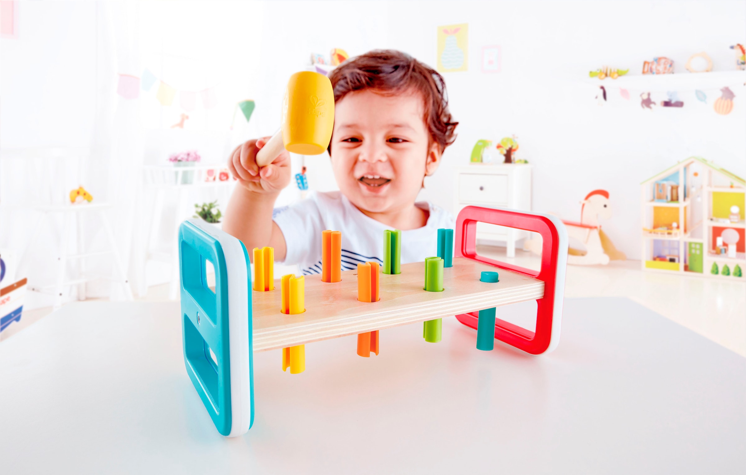 Hape Klopfbank »Regenbogen-Klopfbank«