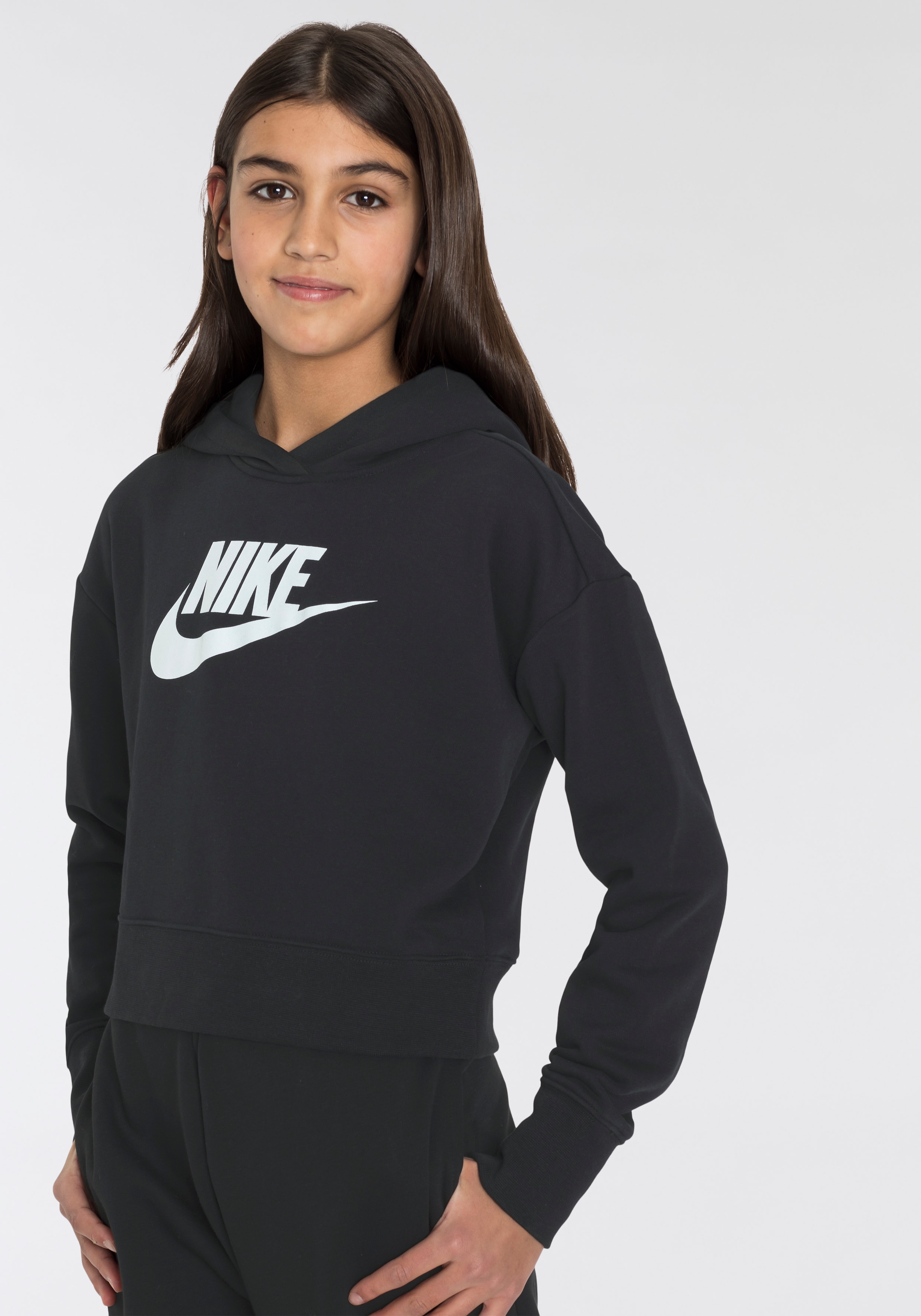 Kapuzensweatshirt »Club Hoodie« Sportswear Cropped Terry bestellen (Girls\') Kids\' Big bei French OTTO Nike