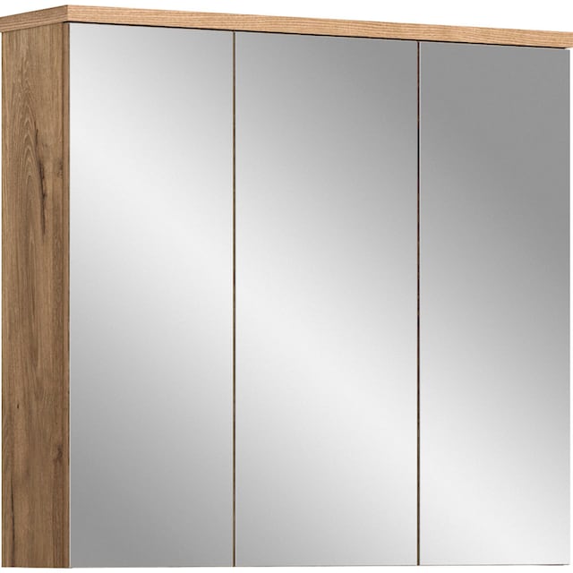 welltime Badezimmerspiegelschrank »Dolo«, (1 St.), Badmöbel, 3  Spiegeltüren, Breite 80 cm bei OTTO