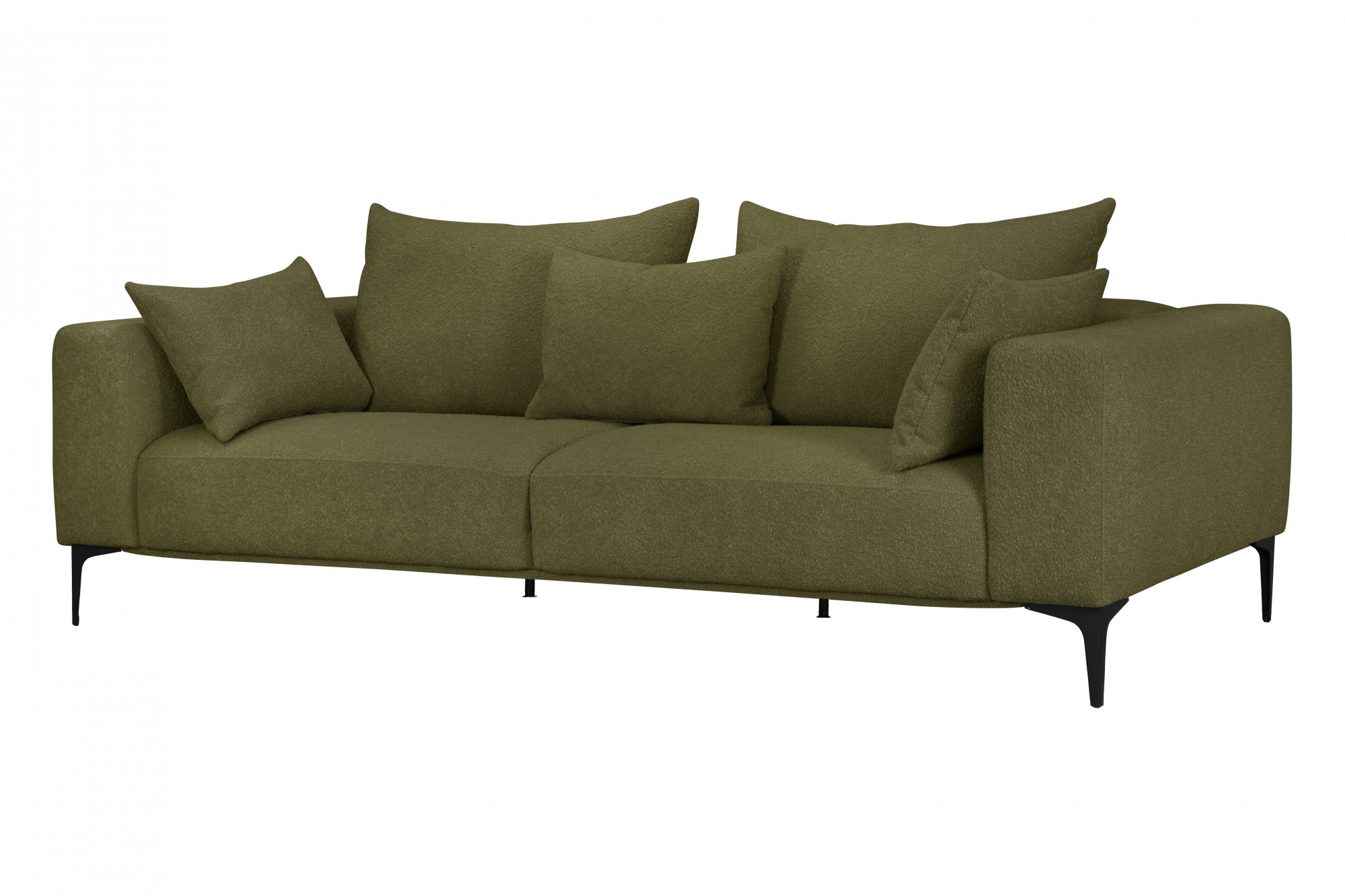 Guido Maria Kretschmer Home&Living 3-Sitzer »BENTE«, mit schwarzen Metallfüßen