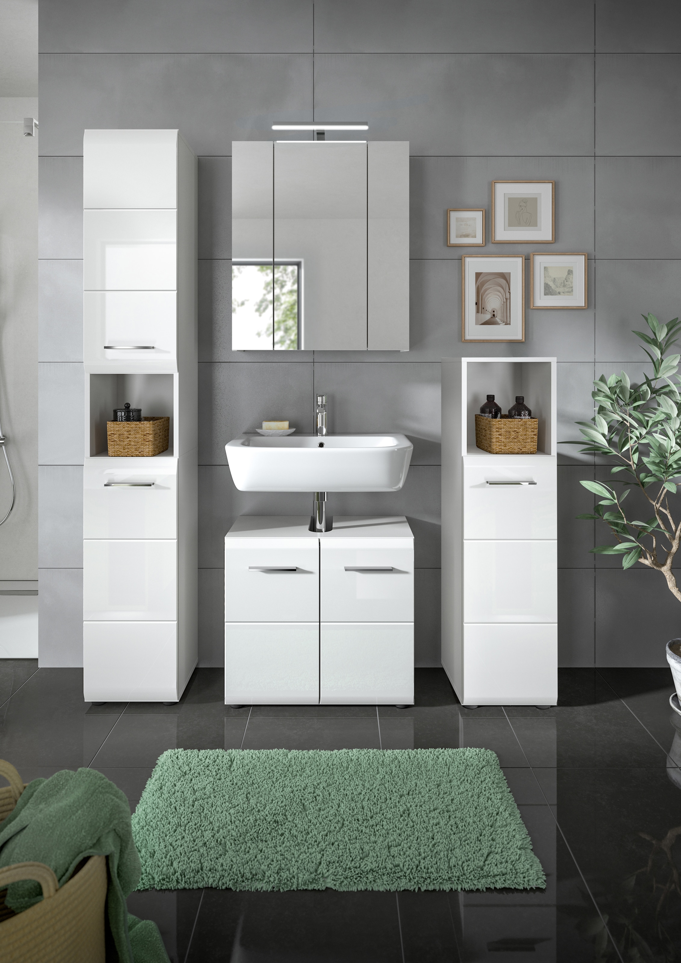 welltime Badezimmer-Set Set, 5 Stk. tlg.