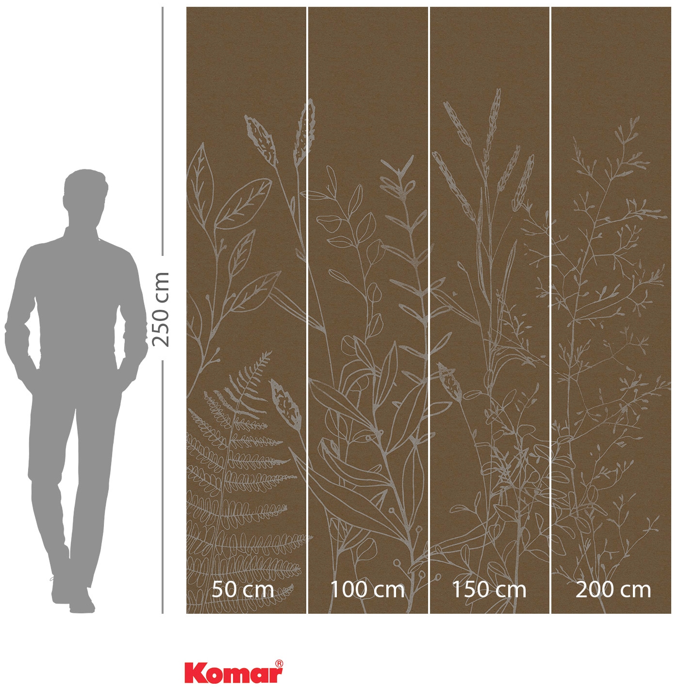 Komar Vliestapete »Digitaldruck Vlies - Herbs Garden - Größe 200 x 250 cm«, bedruckt, Wohnzimmer, Schlafzimmer
