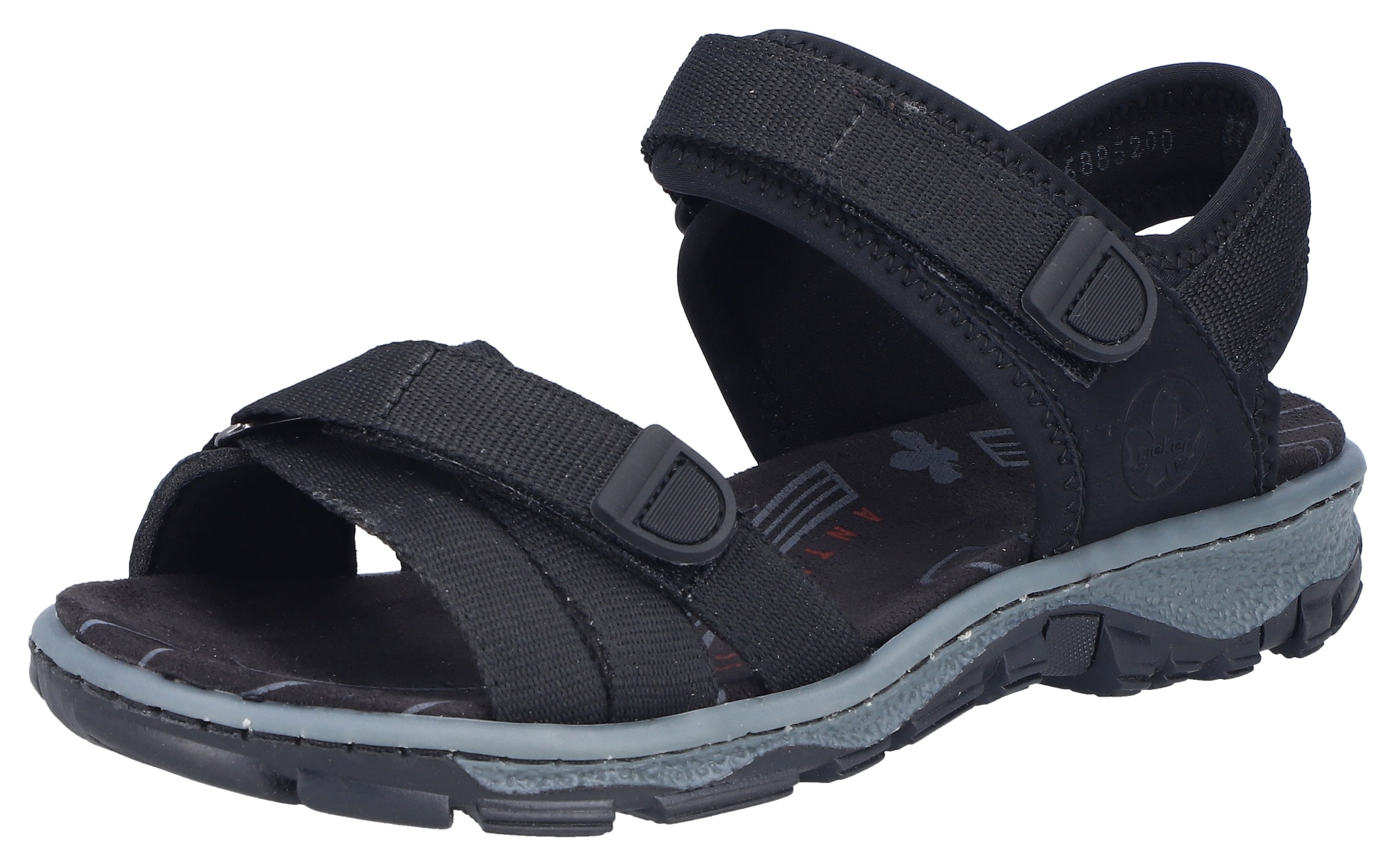 Rieker Trekkingsandale  Trekkingschuh, Outdoorsandale, Sommerschuh mit Klettriemchen