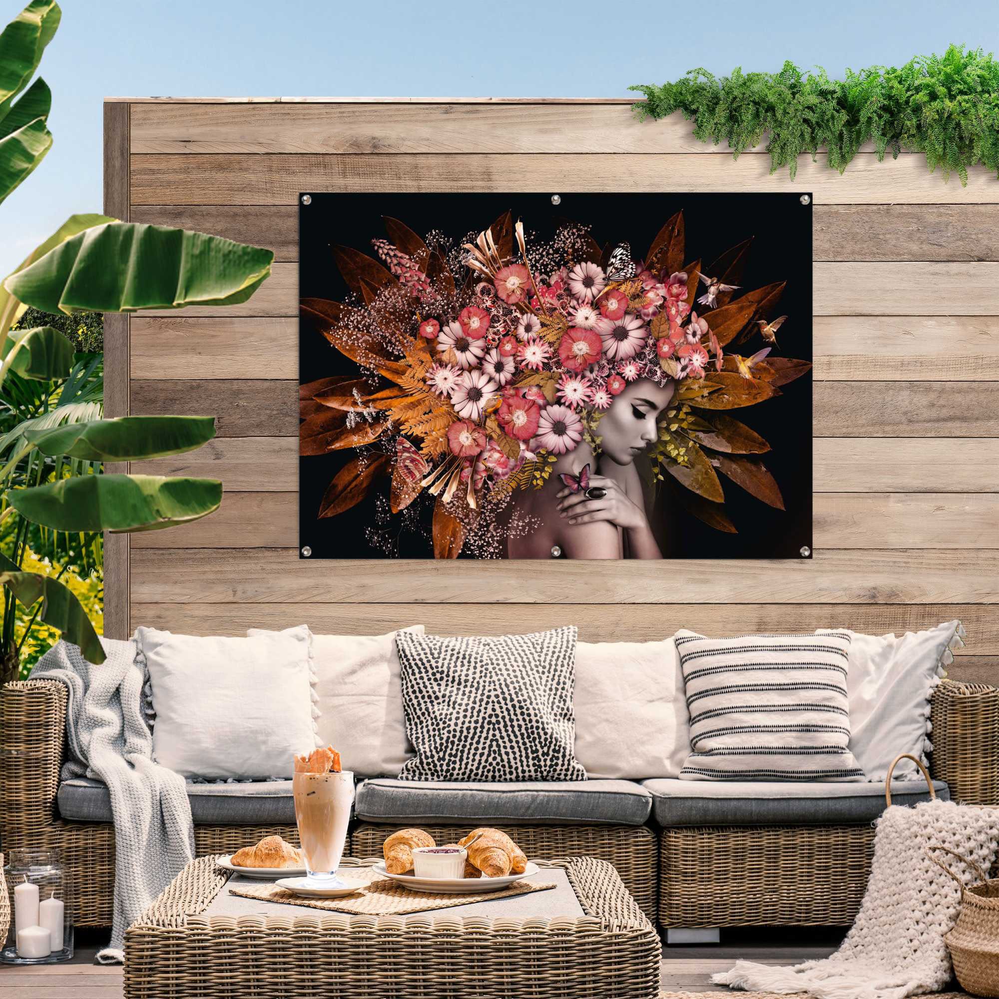 Reinders! Poster »Blumenreichtum«, leichtes und wasserfestes Gartenposter für den Außeneinsatz