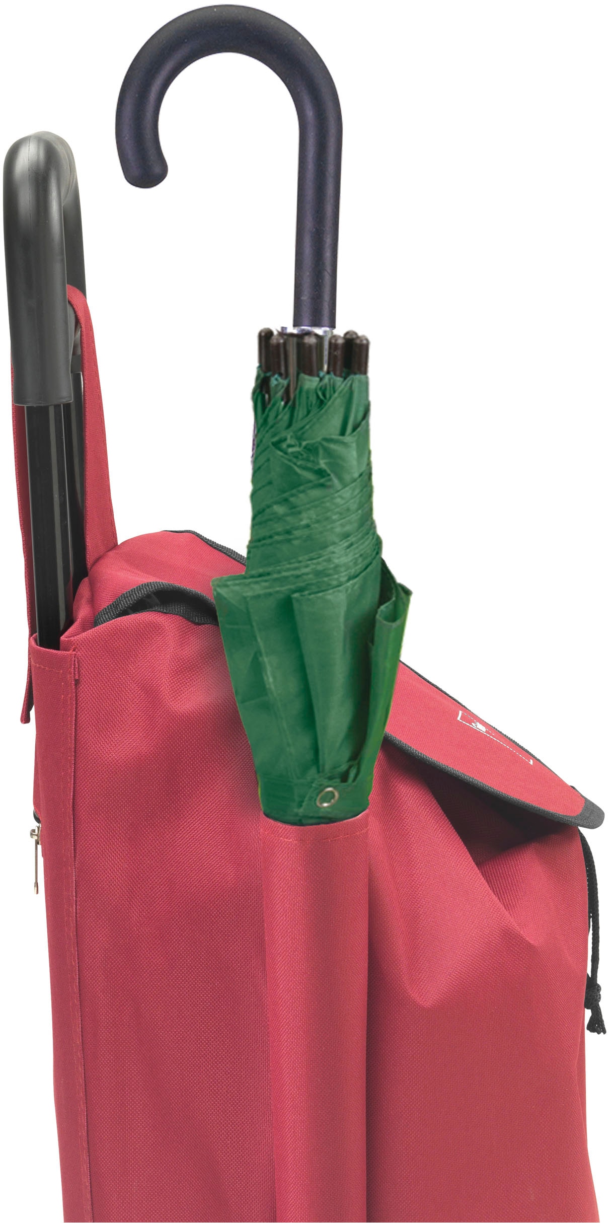 Metaltex Einkaufstrolley »Daphne« rückseitiges Fach mit Reißverschluss und Seitentasche für Regenschirm