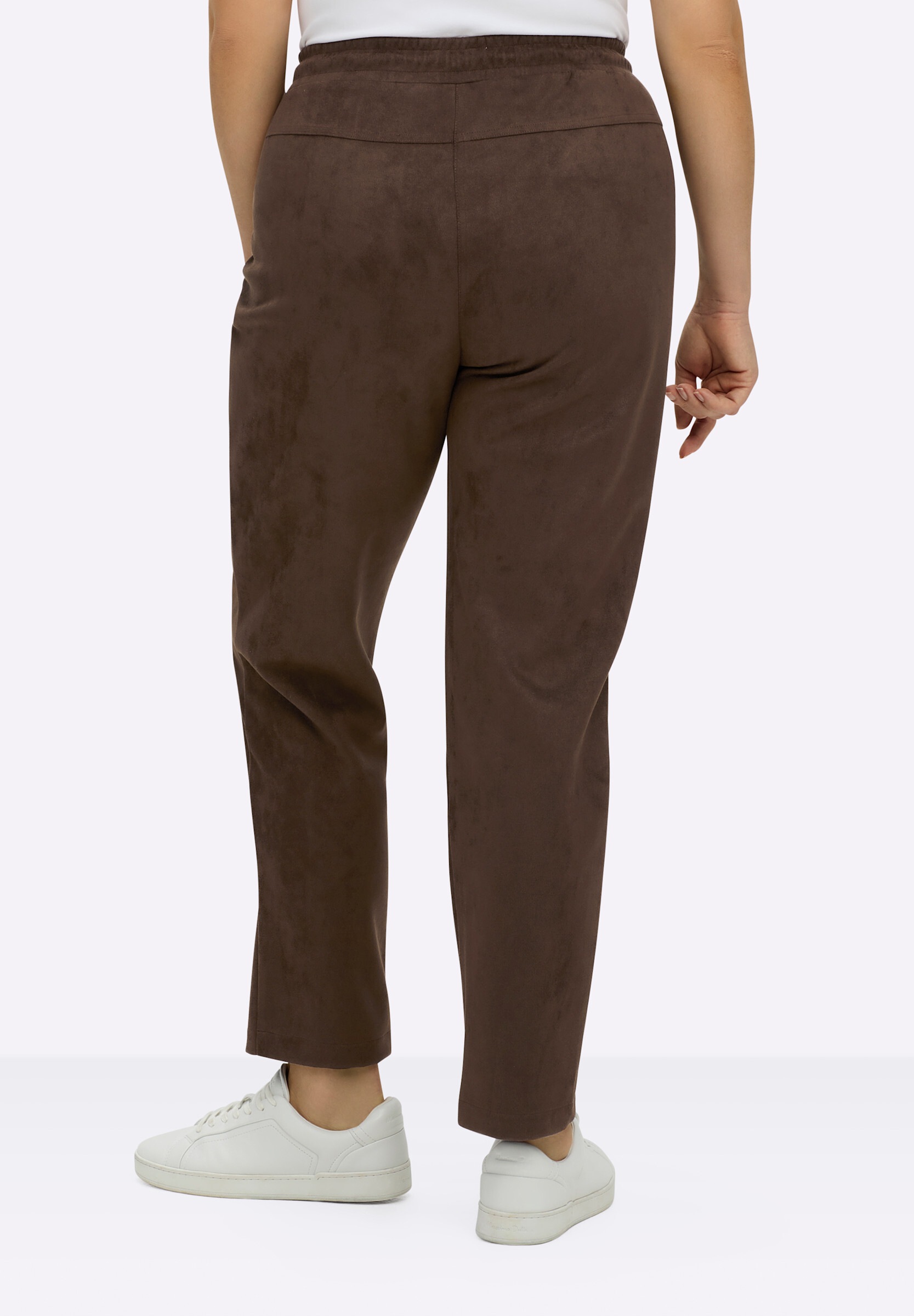 Sheego Schlupfhose »Schlupfhose Schlupfhose in Velourslederoptik«