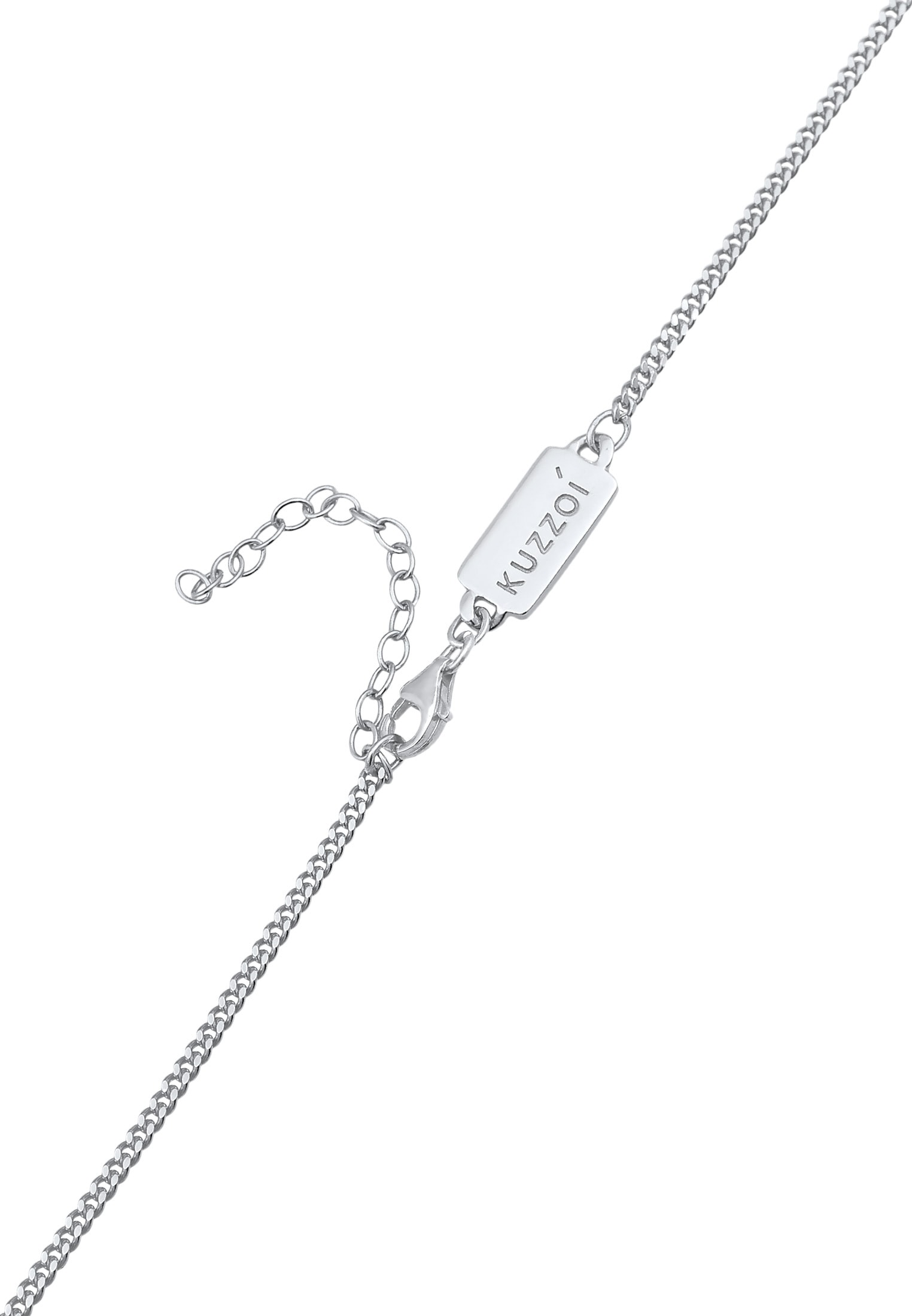 Kuzzoi Silberkette »Halskette Herren Panzerkette Basic Fein 925 Silber«