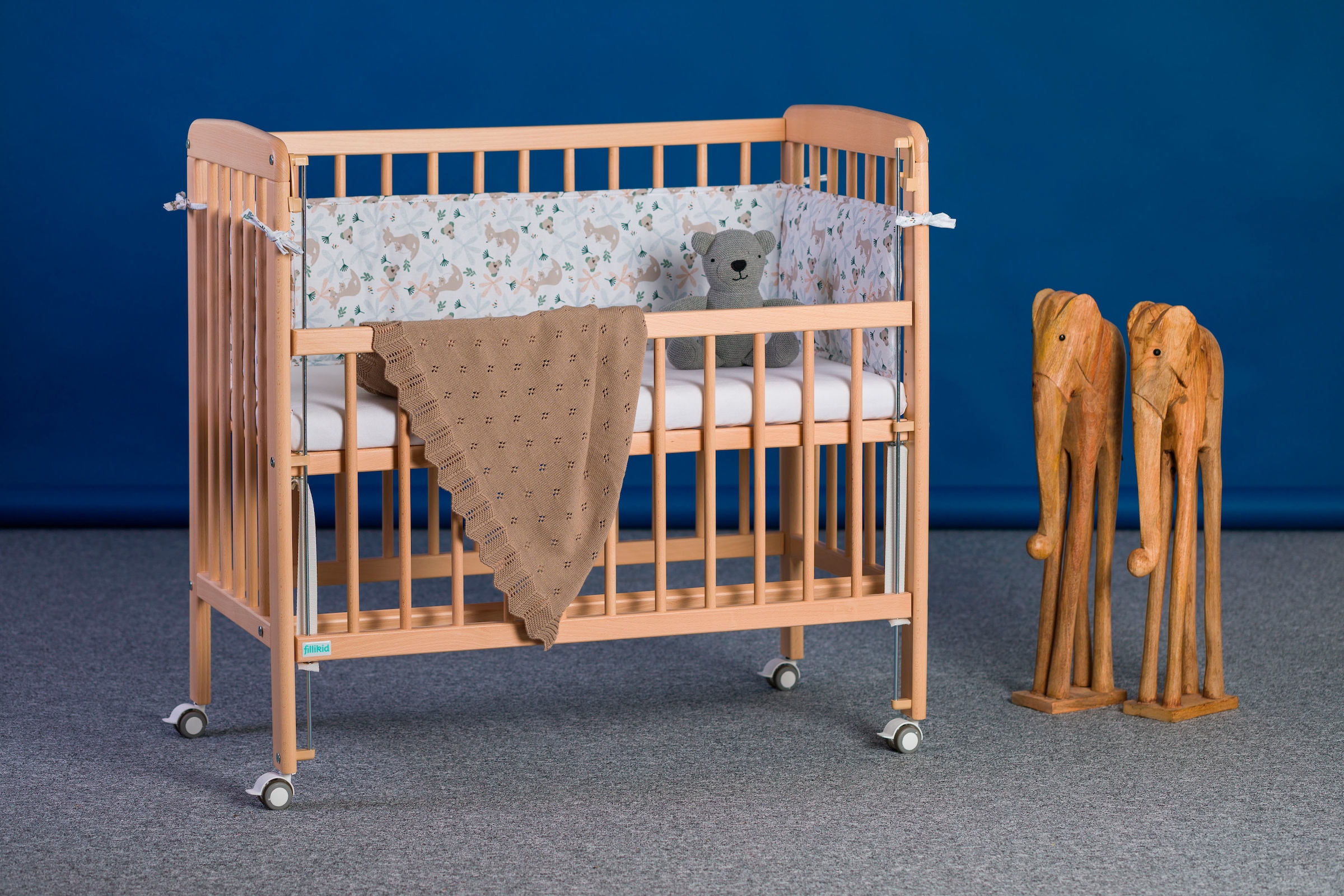 Fillikid Beistellbett »Nino«, inkl. Matratze; Made in Europe